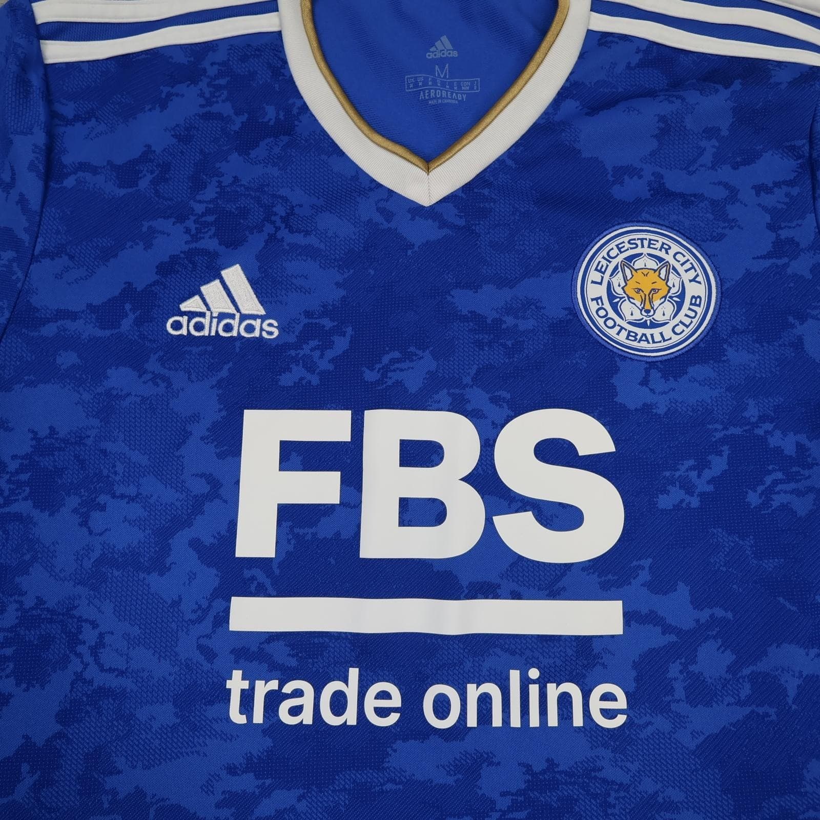 Leicester City Shirt Mens Medium Blue Home 2021 2022 Football Adidas FBS photo 3
