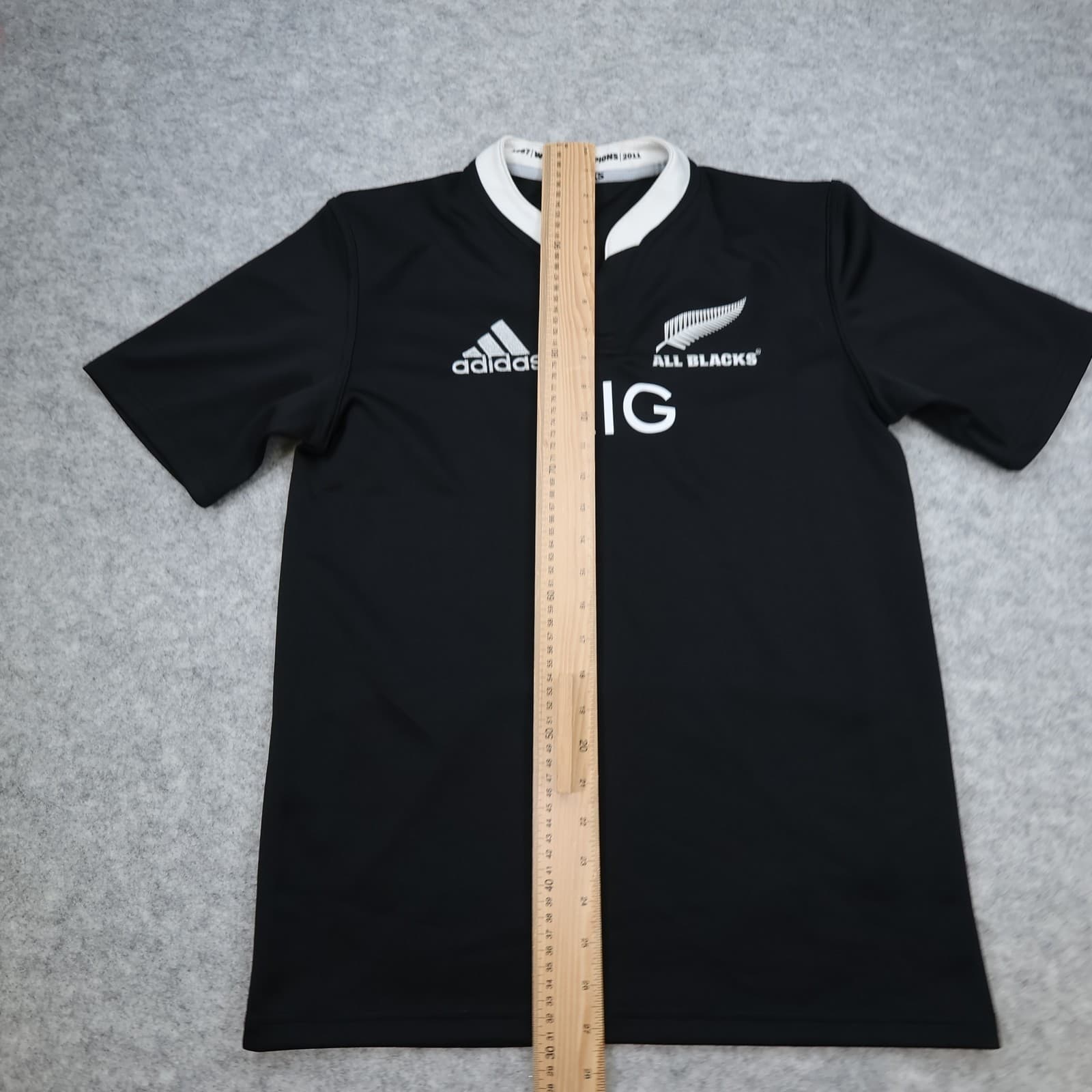 New Zealand Rugby Shirt Small Black Home Kit 2017 Adidas Jersey photo 12