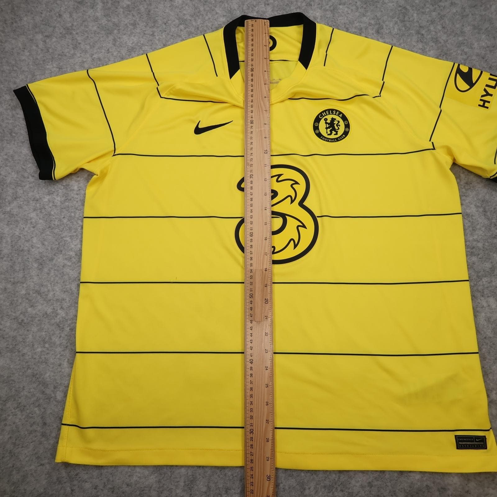 Chelsea Away Shirt Mens XXL Yellow 2021 2022 EPL Football Nike Three 3 Jersey photo 14