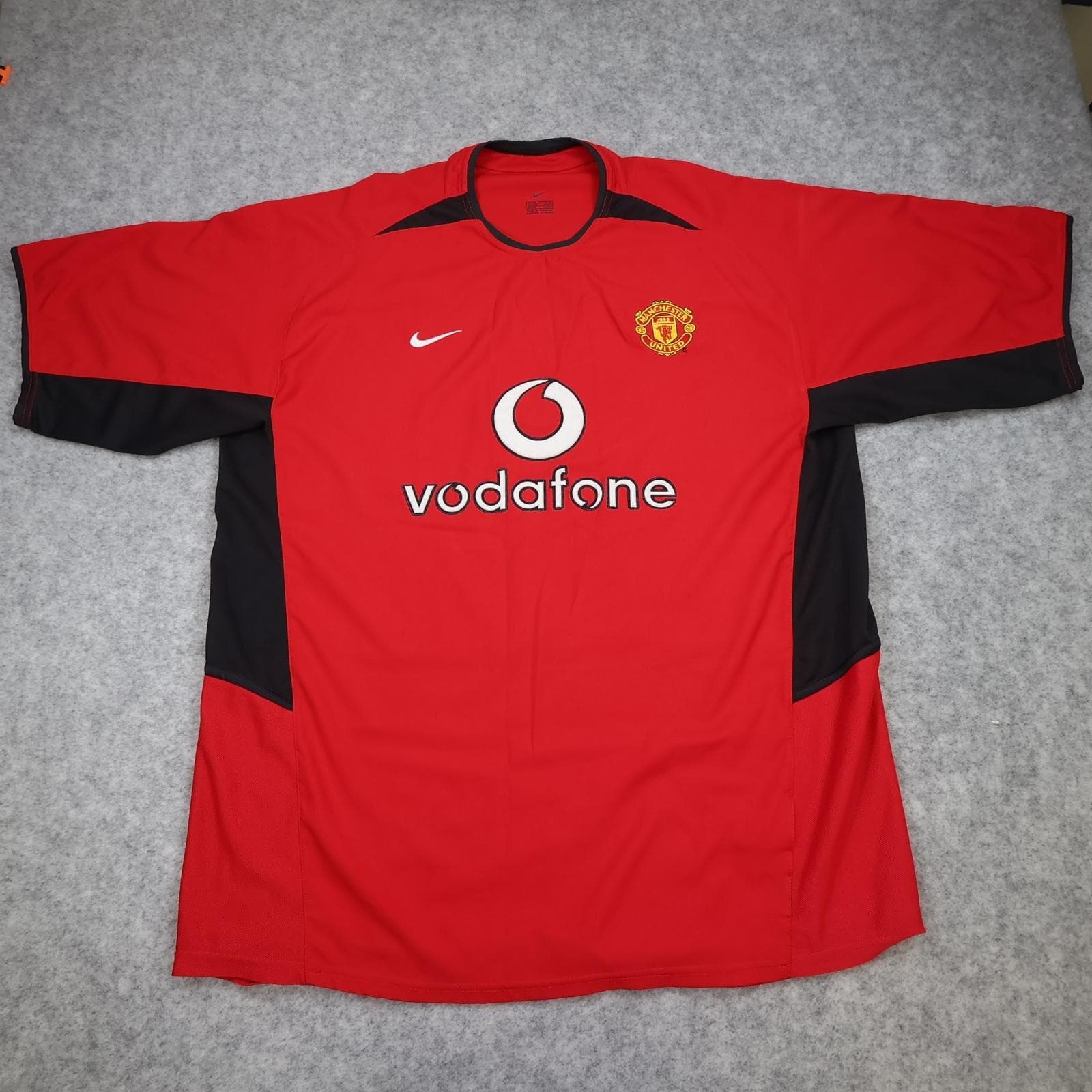Vintage Manchester United Shirt Mens XL Red Home 2002 2004 EPL Nike Vodafone
