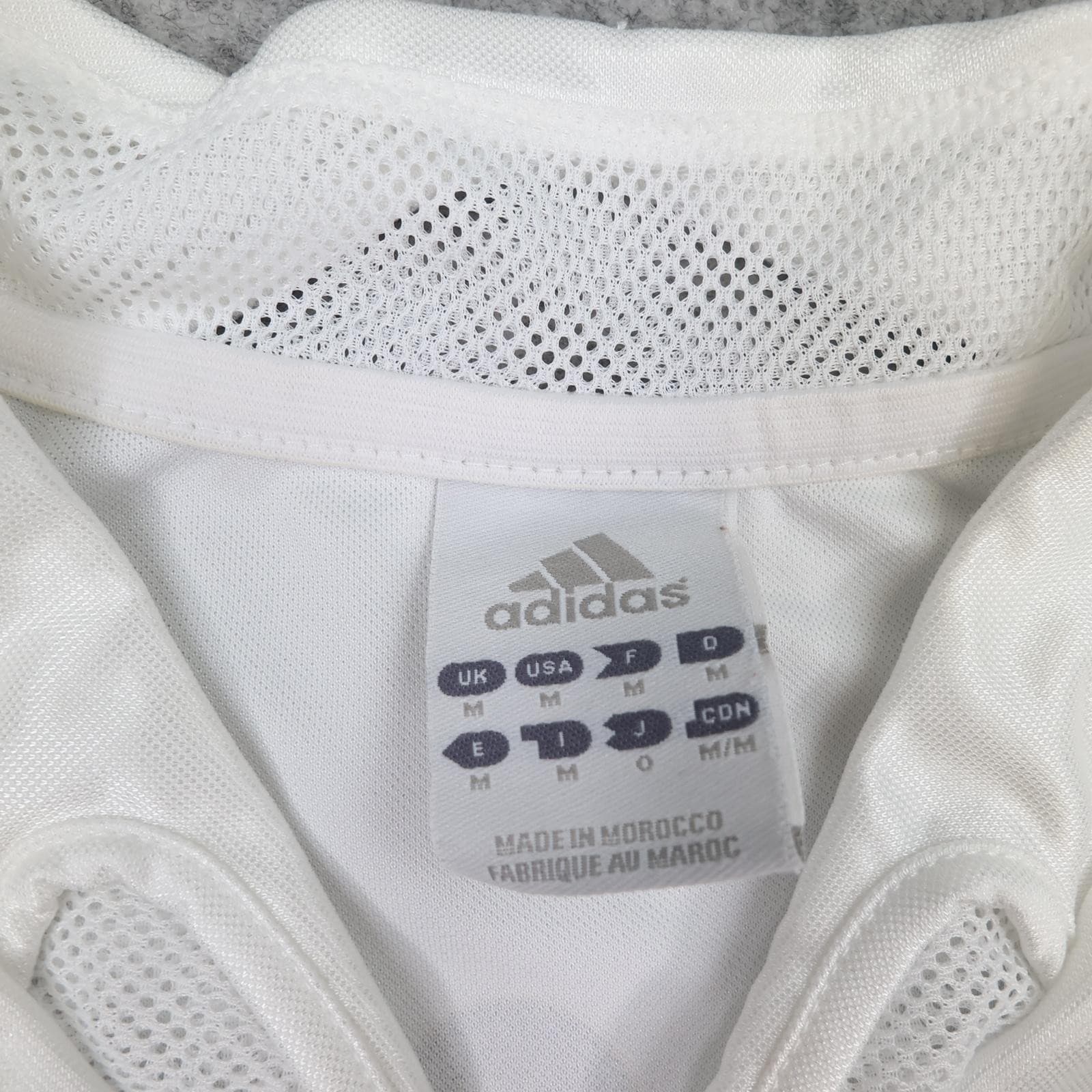 Vintage Real Madrid Shirt Mens Medium White 2004 2005 Football Adidas Zidane 5 photo 11