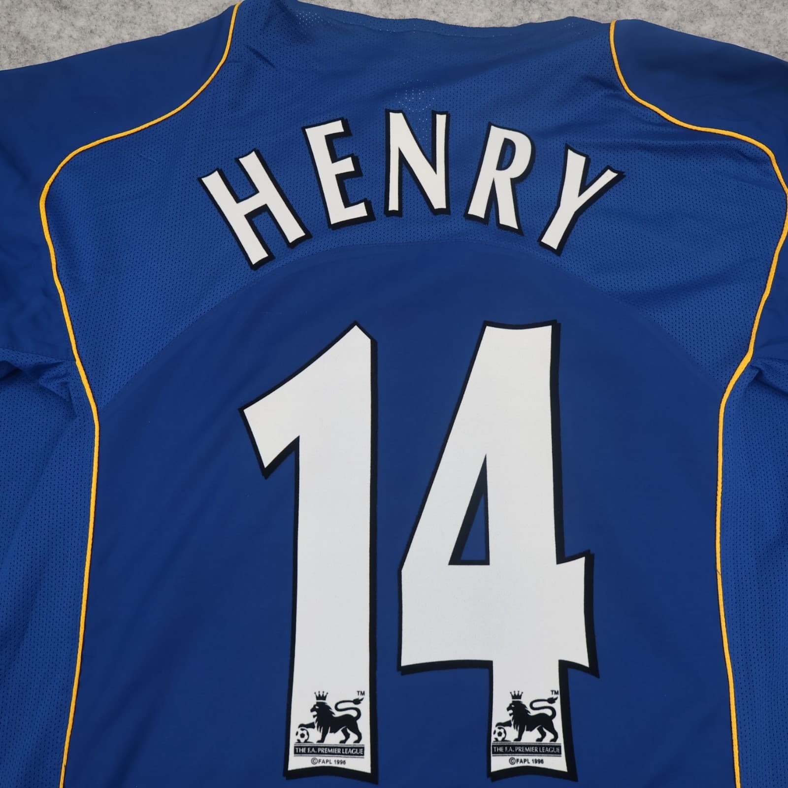 Vintage Arsenal Shirt 2XL Blue Away 2004 2006 Nike Soccer Jersey Thierry Henry photo 4