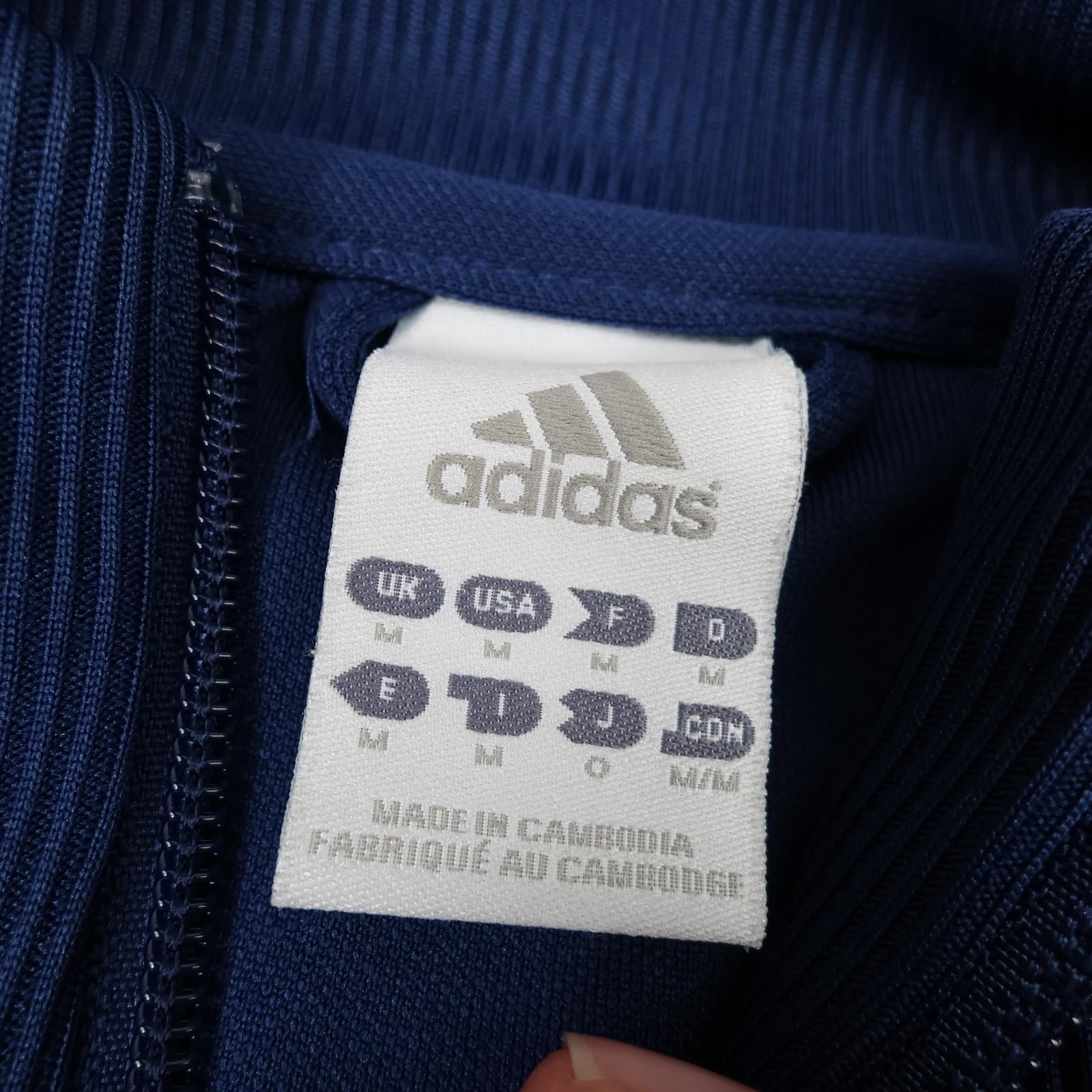 Chelsea Tracksuit Jacket Mens Medium Navy White Track 2011 2012 Anthem Soccer photo 5