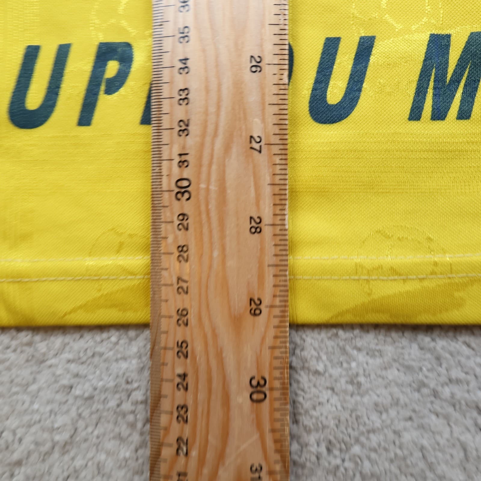 Vintage France Football Shirt Large Yellow Cup 98 1998 90s Coupe Du Monde photo 16