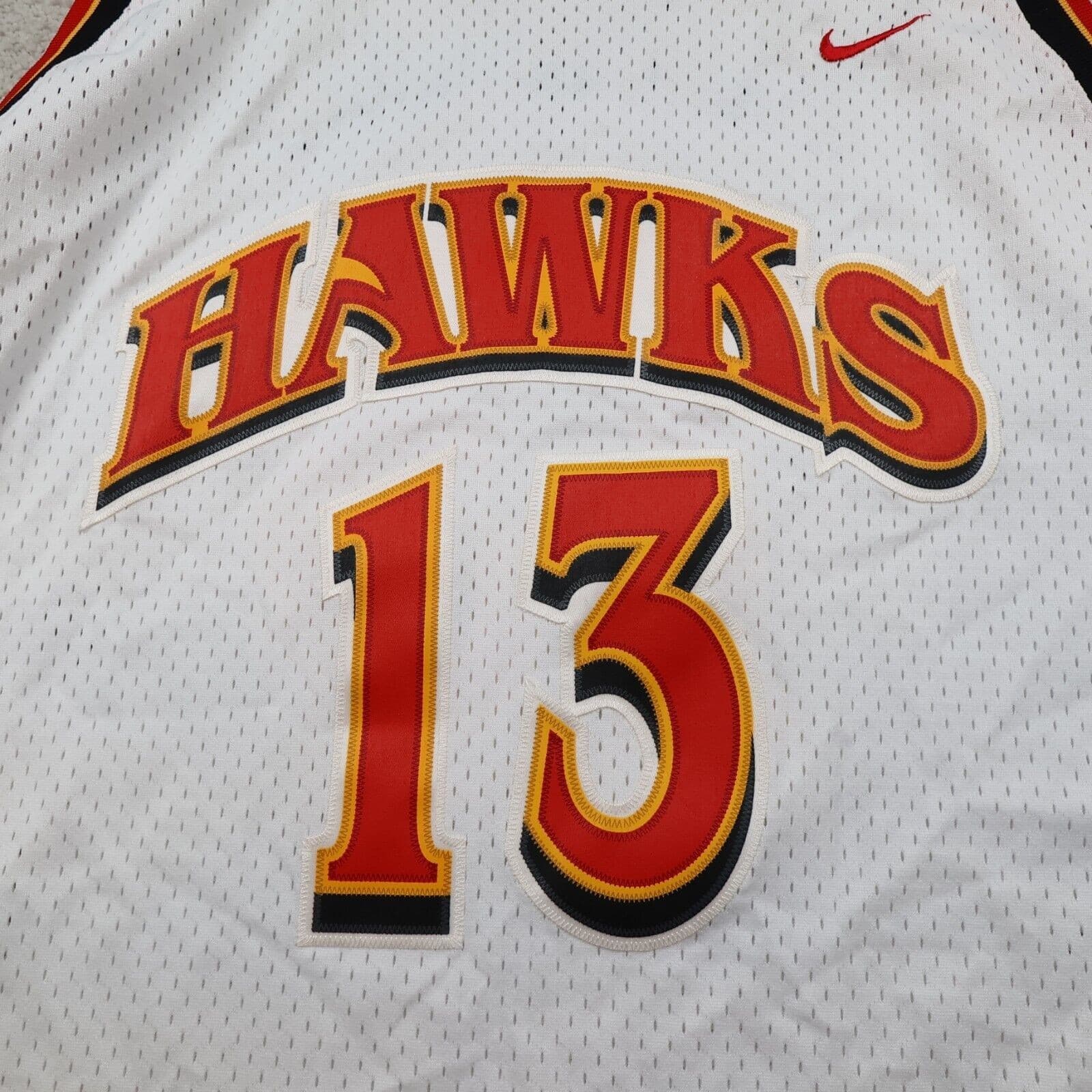 Vintage Atlanta Hawks Jersey 2XL Nike Team 90s Basketball NBA Glenn Robinson 13 photo 3