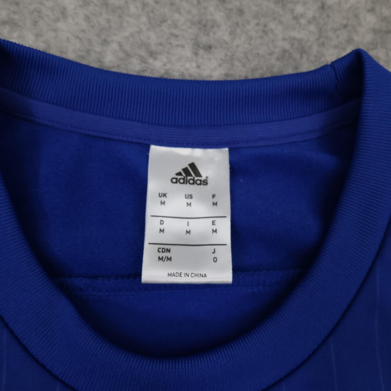 Chelsea Drill Top Mens Medium Blue Football Adidas Soccer Jumper 2015 2016 photo 5