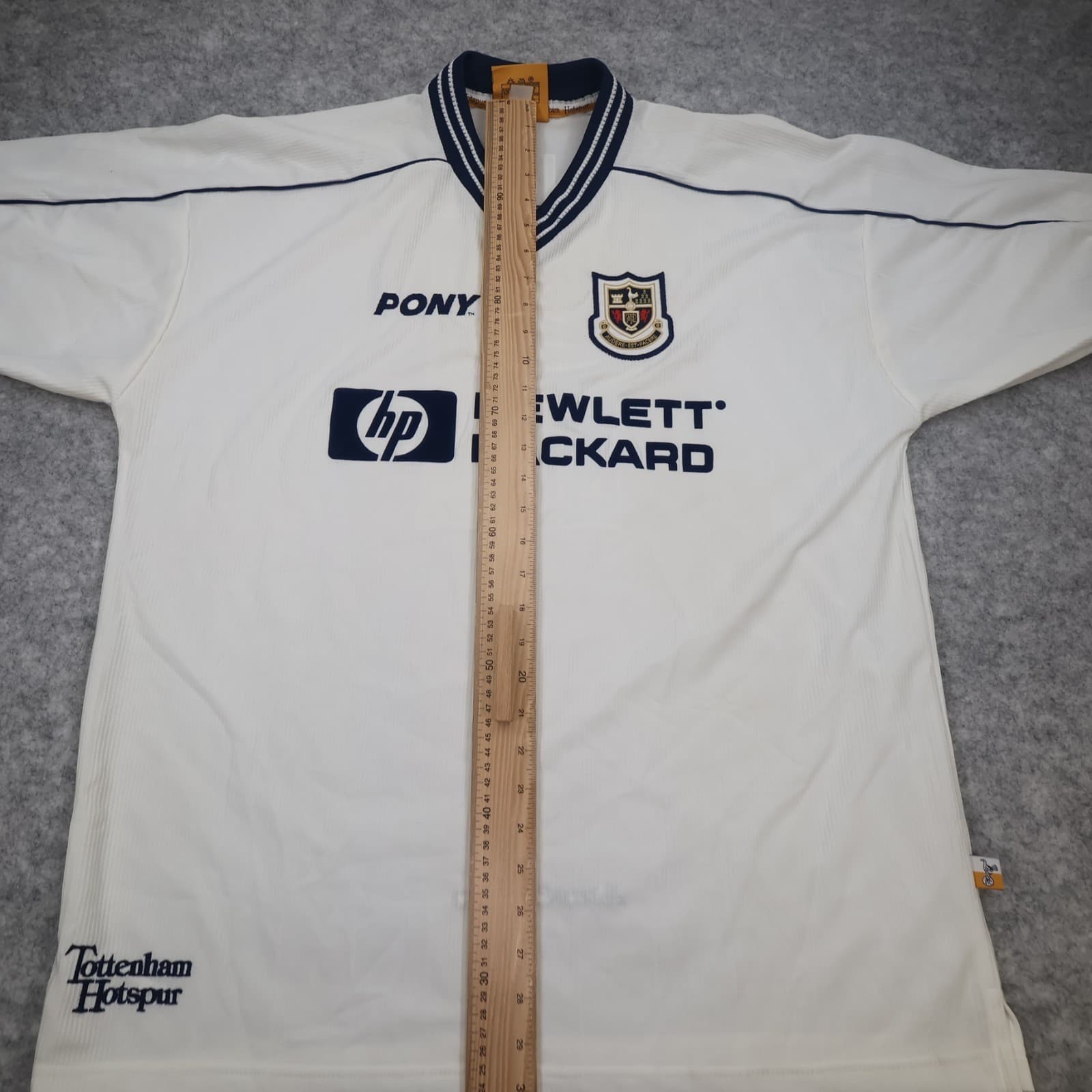 Vintage Tottenham Hotspur Shirt Extra Large White Home 1997 1999 Jersey Ginola photo 14