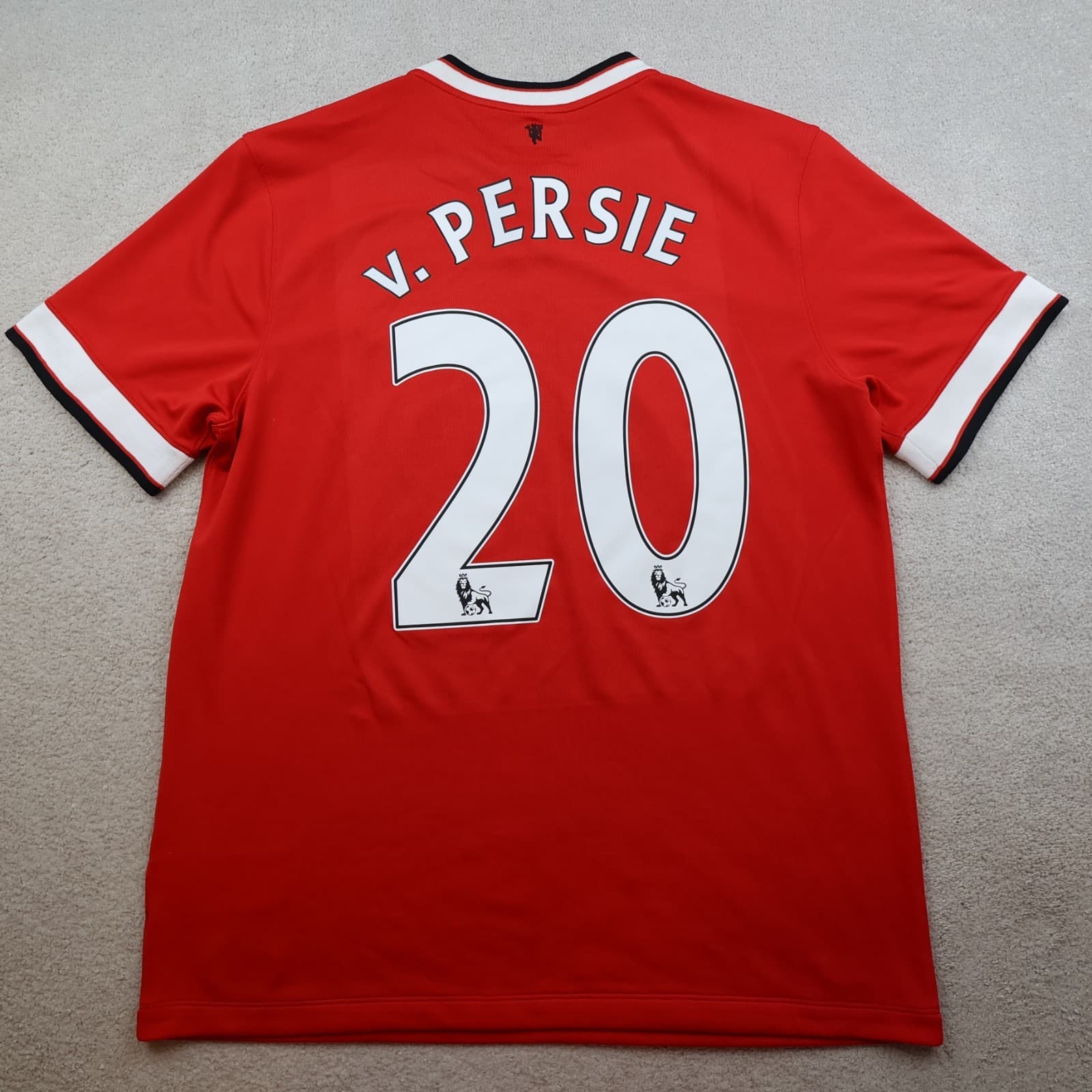 Manchester United Shirt Large Red Home Kit 2014 2015 Nike Jersey Van Persie 20