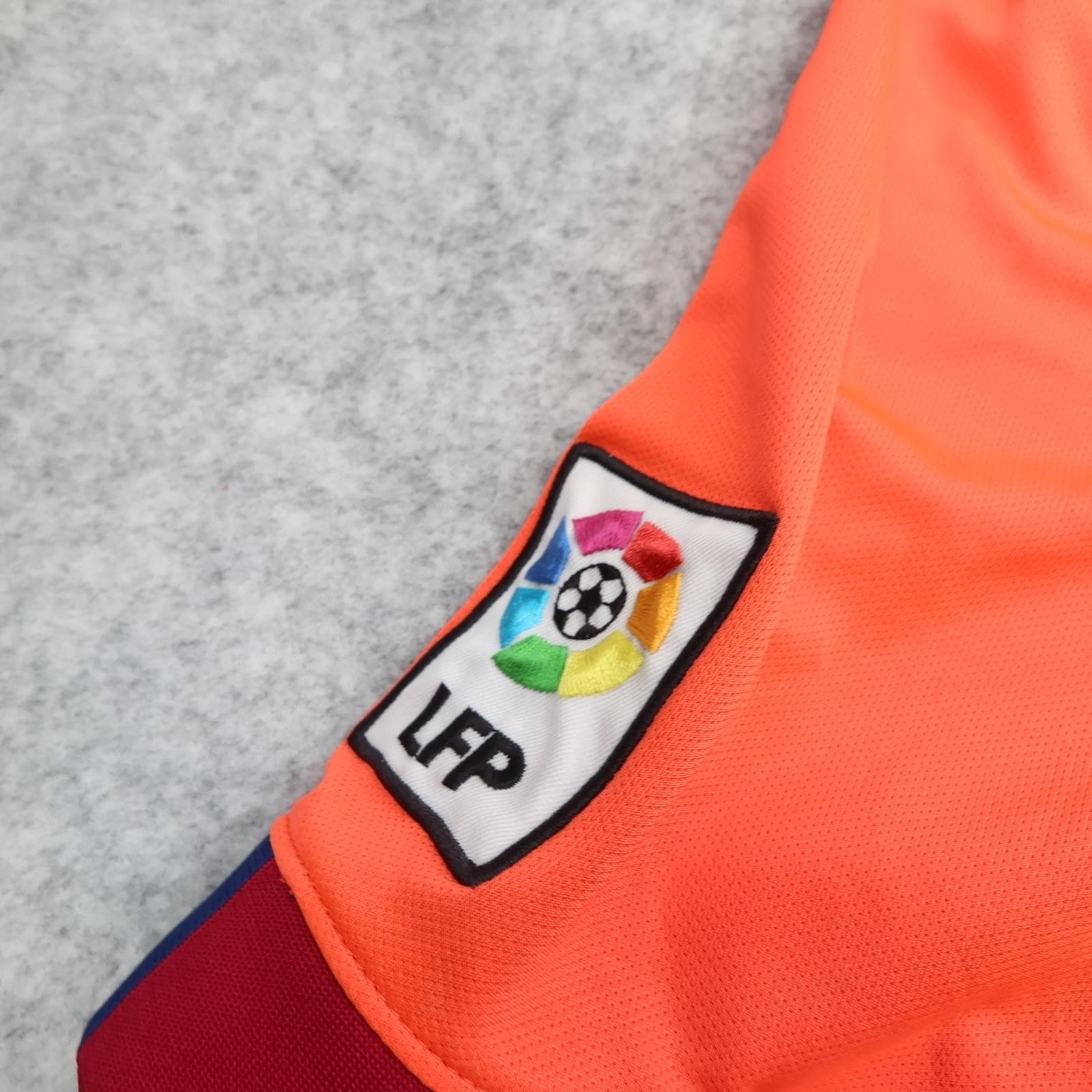 Barcelona Shirt Mens 2XL Orange Away 2014 2015 Football Nike Qatar Airways photo 9