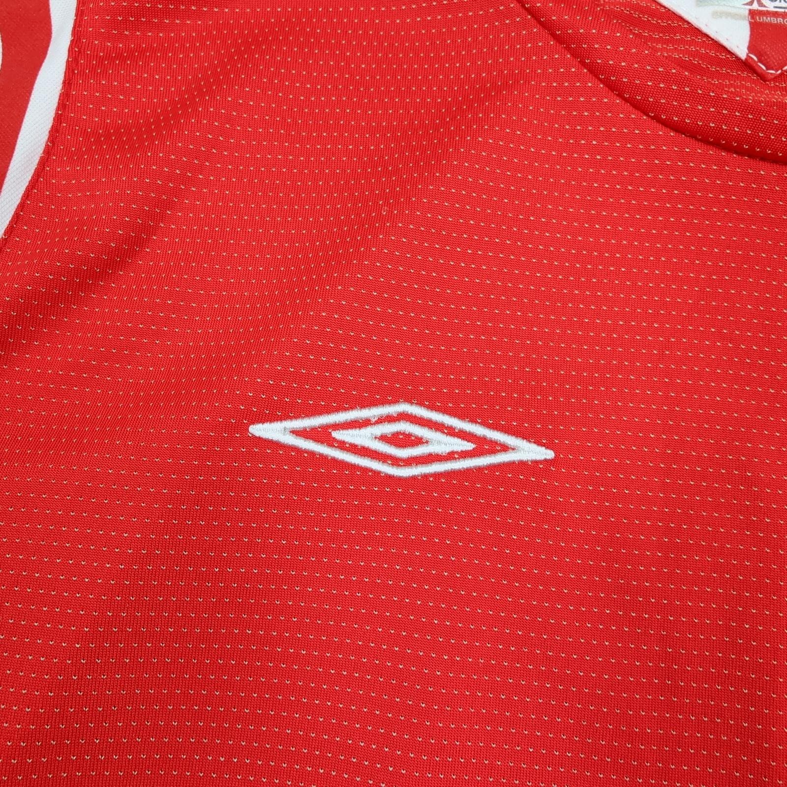 Vintage England Away Shirt Boys 13-14 Years Red 2004 2006 Football Umbro Jersey photo 4