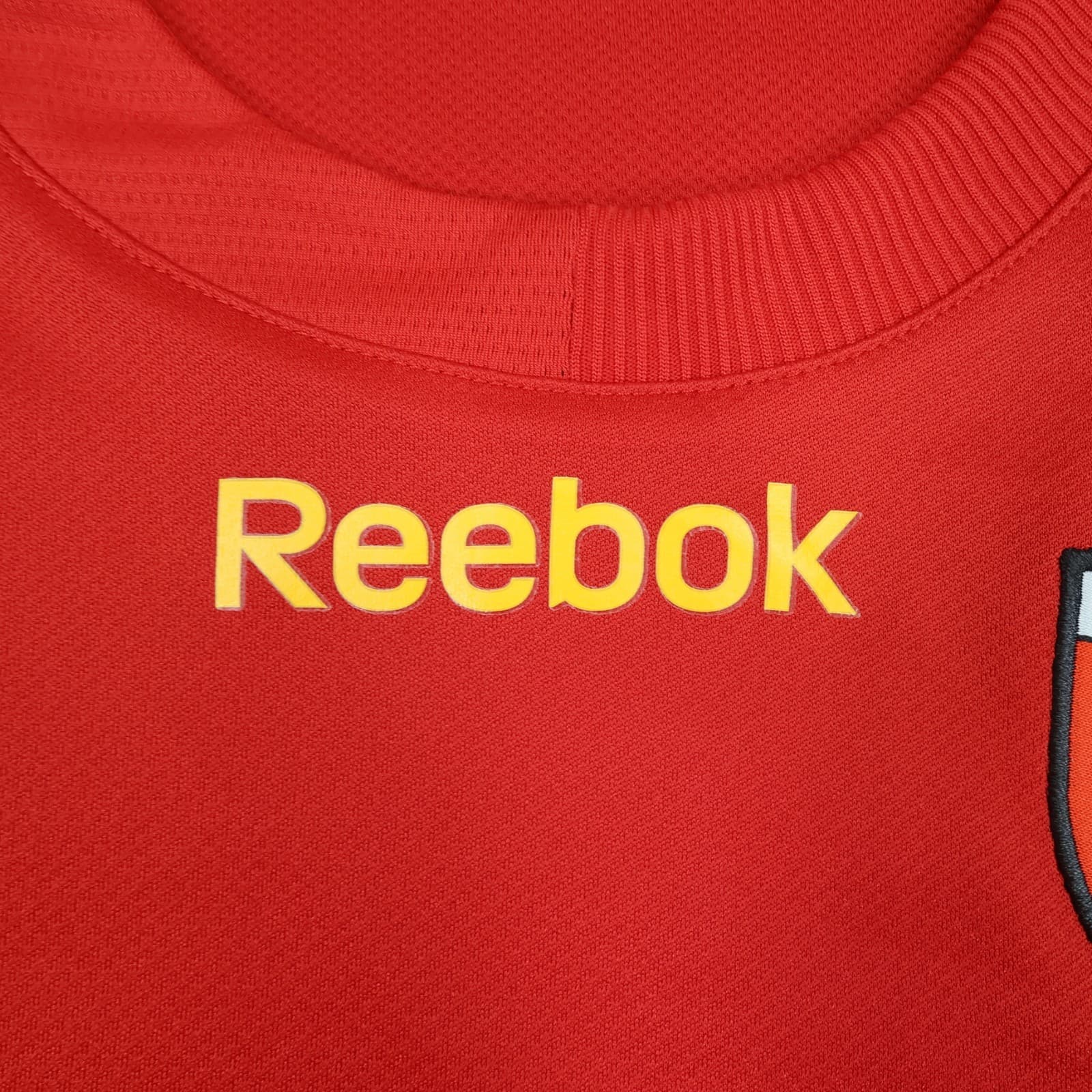 Rc Lens Football Shirt Medium Red Home Kit 2009 2010 Reebok Soccer Jersey photo 6