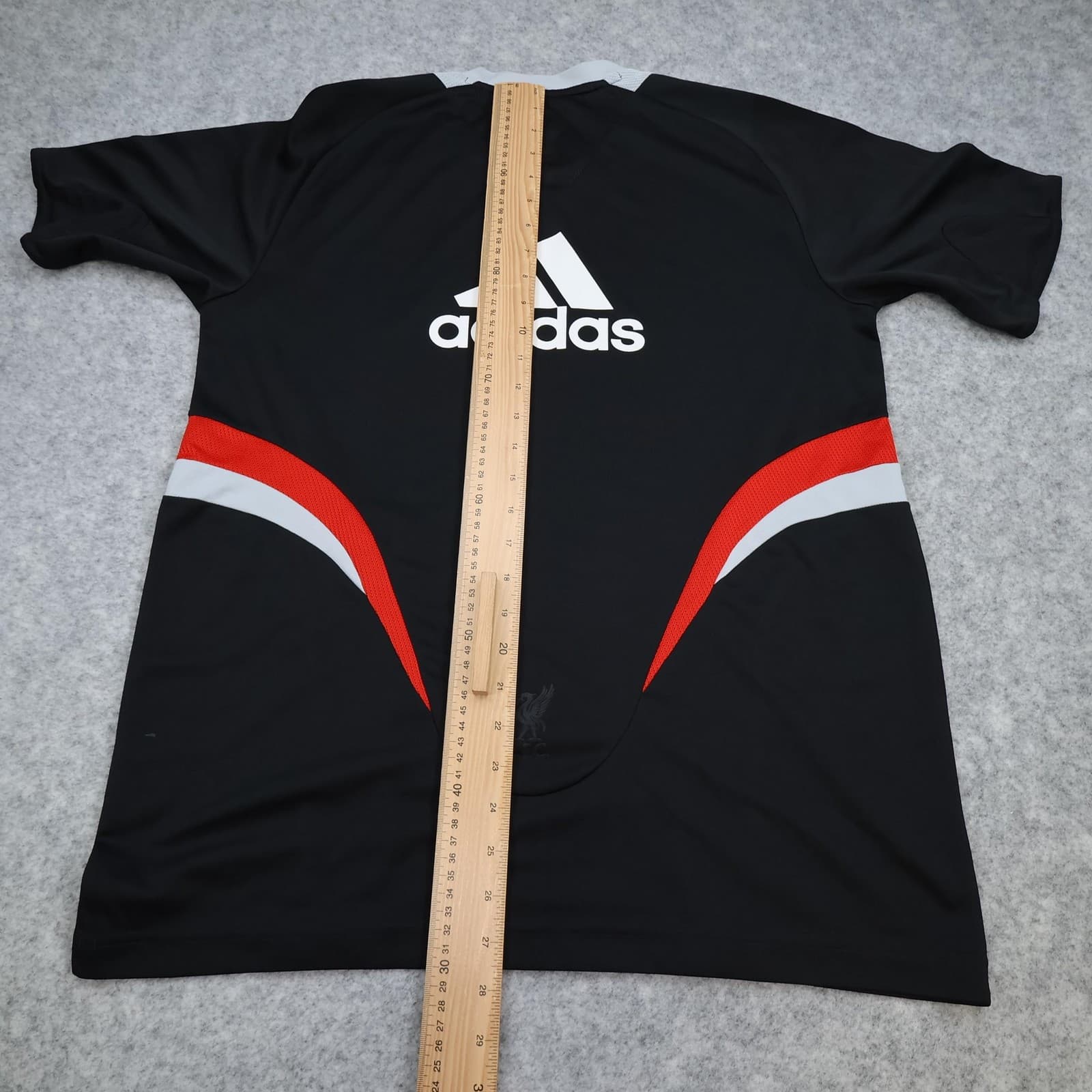 Liverpool Training Shirt Mens Large Black 2008 Football Adidas Carlsberg Jersey photo 12
