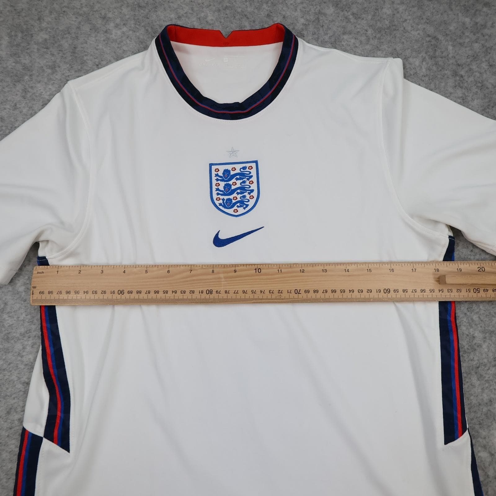 England Home Shirt Mens Medium White 2020 2021 Nike Dri Fit Mount 19 Jersey photo 10