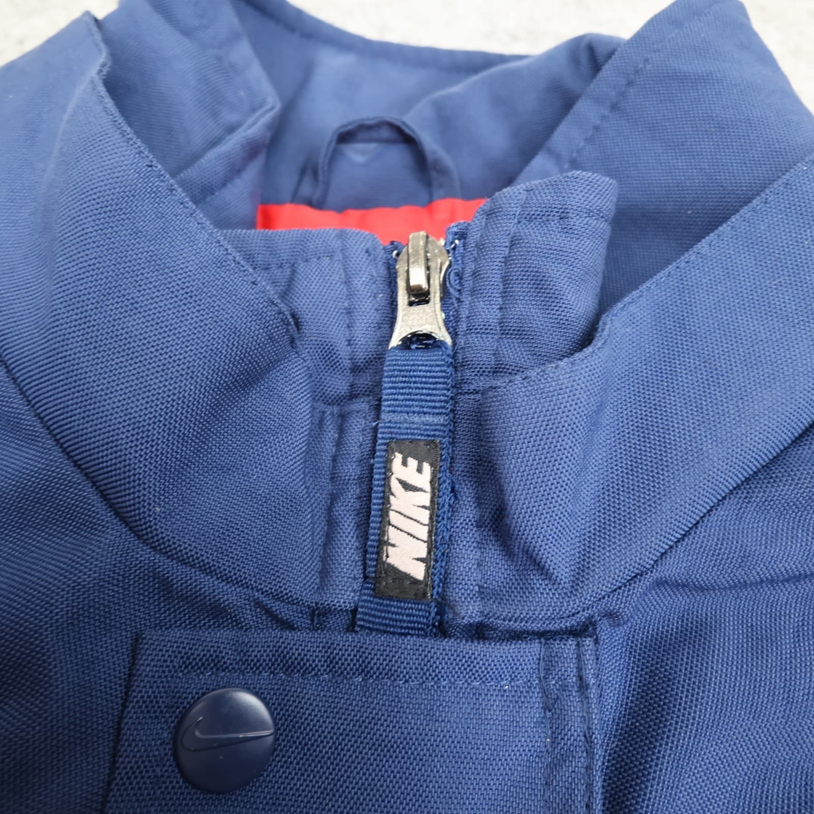 Vintage England Rugby Jacket Extra Large Navy Rain Coat Padded Nike 1998 photo 8
