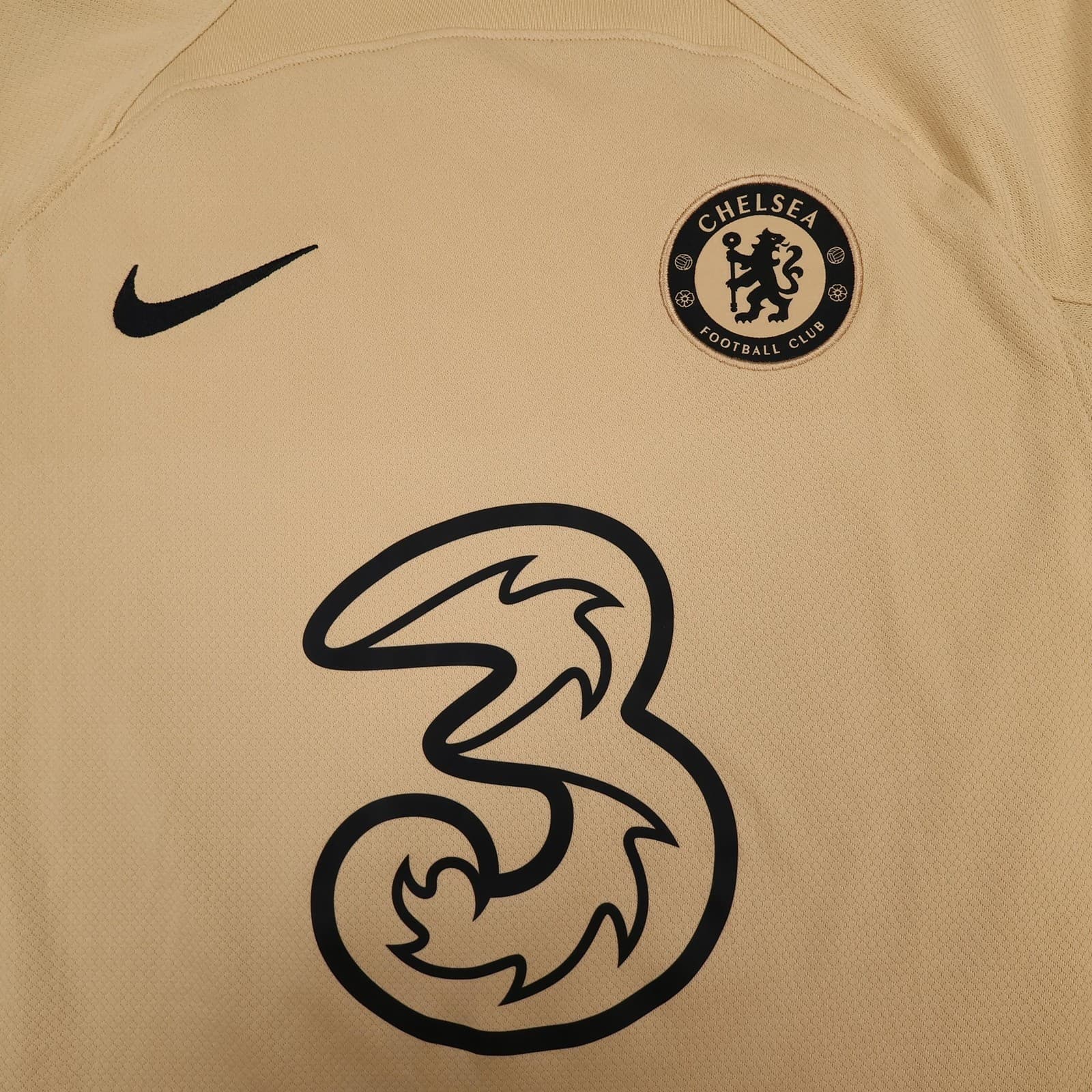 Chelsea Shirt Mens Medium Beige Third Kit 2022 2023 Football Nike Pulisic 10 photo 6