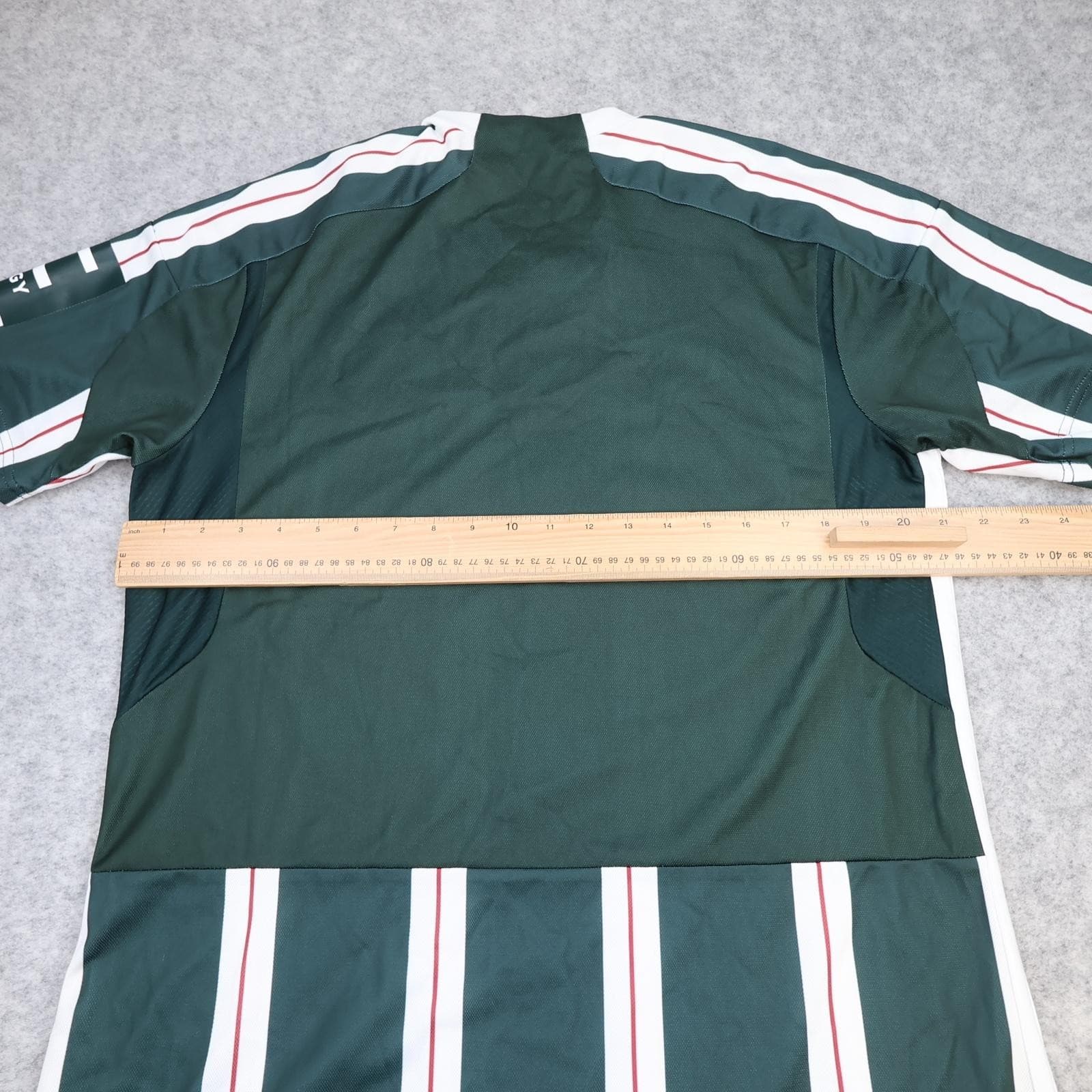 Manchester United Shirt Mens Large Green 2023 2024 Adidas Soccer Jersey photo 9