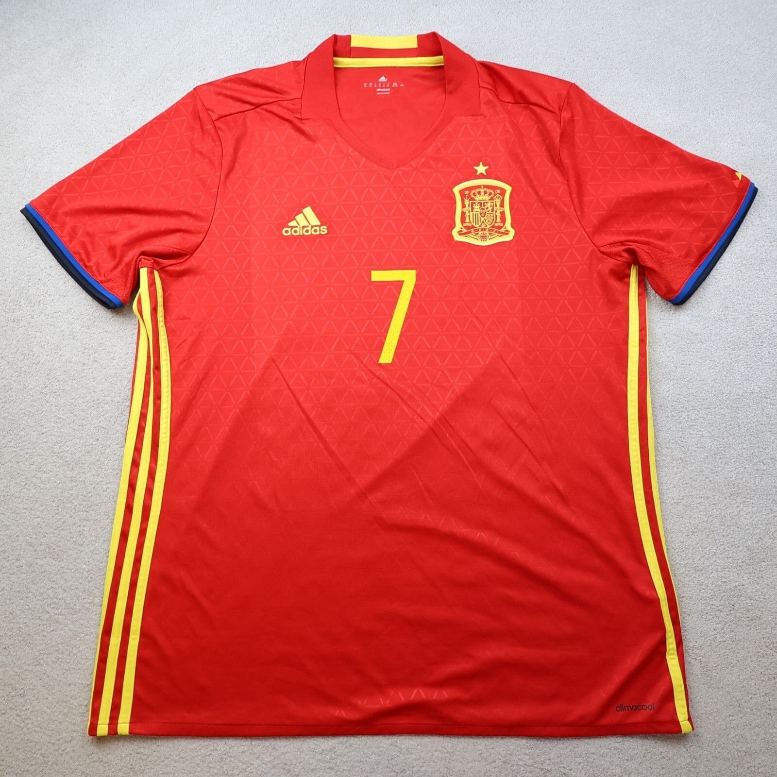 Spain Football Shirt Extra Large Red Home Adidas 2016 2017 España Jersey Morata photo 2