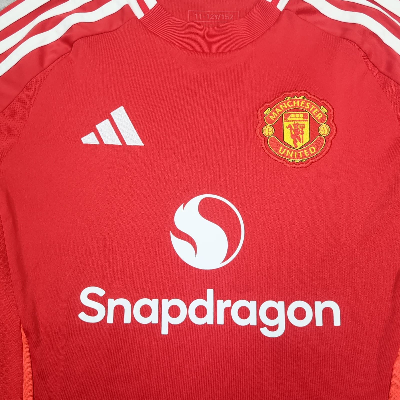 Manchester United Shirt 11-12 Years Red Home 2024 2025 Adidas Jersey Mainoo 37 photo 6