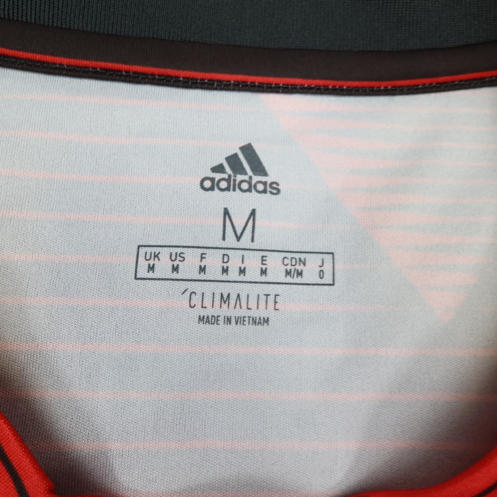 Manchester United Shirt Medium Red Training Kit 2019 2020 Adidas Soccer Jersey photo 7