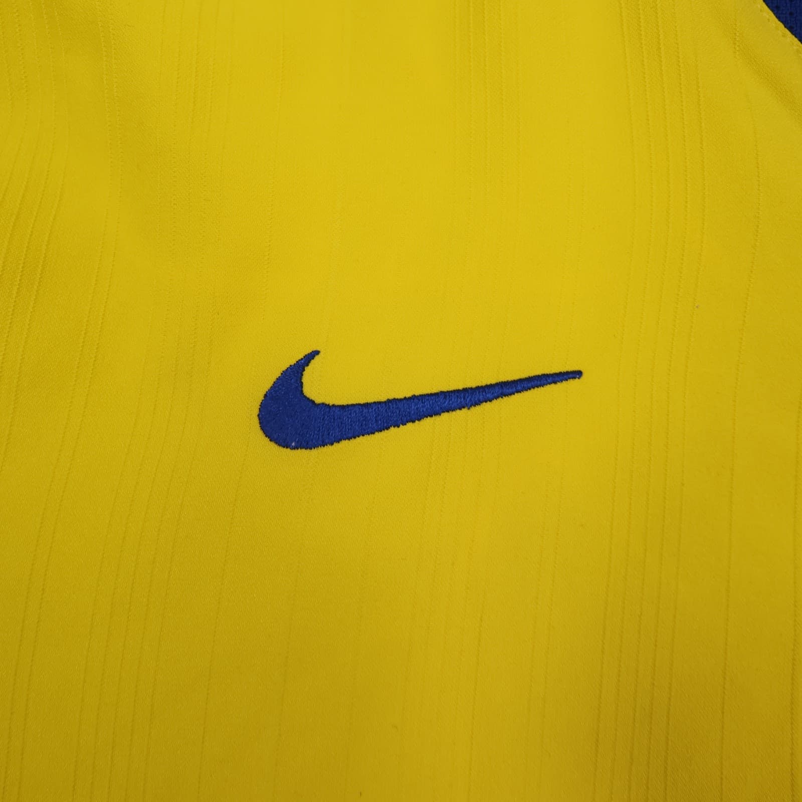 Vintage Arsenal Shirt Yellow Away Kit Large 2003 2004 Nike Sylvain Wiltord O2 photo 5