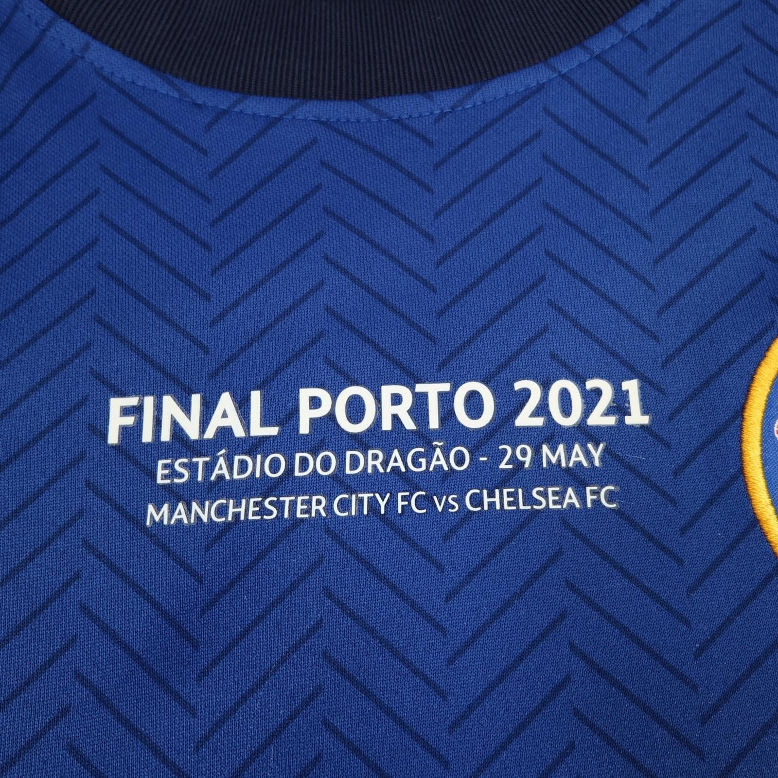 Chelsea Shirt Mens Medium Blue Home 2020 2021 Football Nike Kante 7 UCL Final photo 7