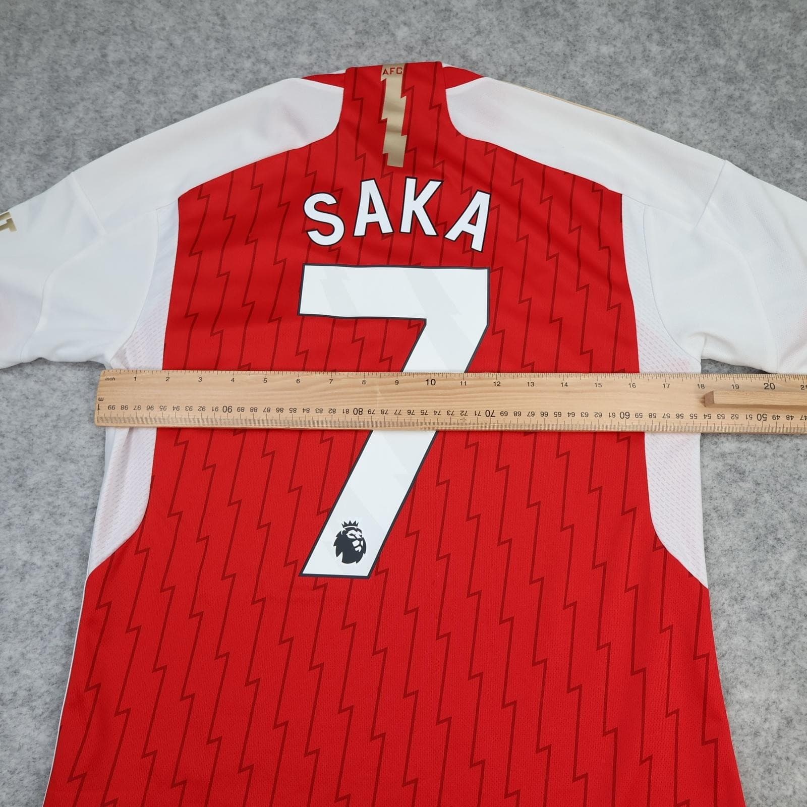 Arsenal Shirt Mens Small Red Home EPL 2023 2024 Adidas Emirates Saka 7 Jersey photo 11