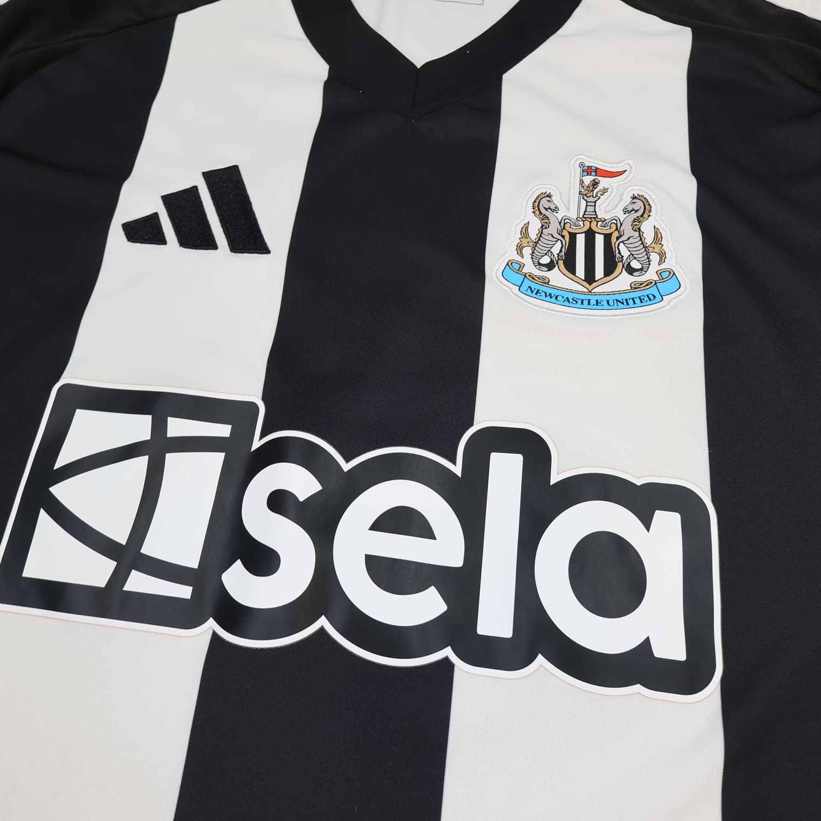 Newcastle United Shirt Mens XL Black Home 2024 2025 Football Adidas Sela Jersey photo 3
