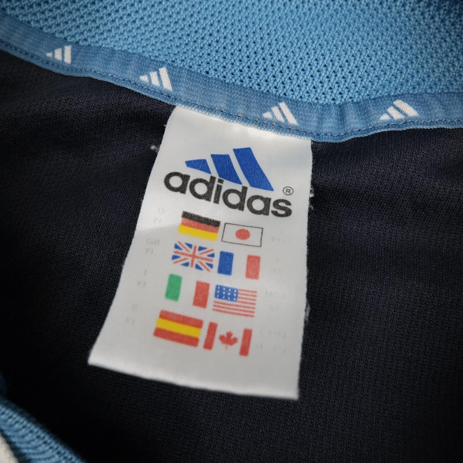Vintage Olympique Marseille Shirt Mens XL Blue Khalifa 2001 2002 Soccer Jersey photo 6