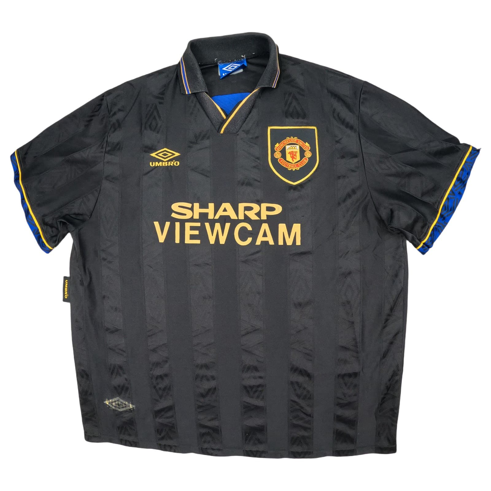 Manchester United Football Shirt 2XL Black Away 1993 1995 Umbro Eric Cantona 7 photo 2