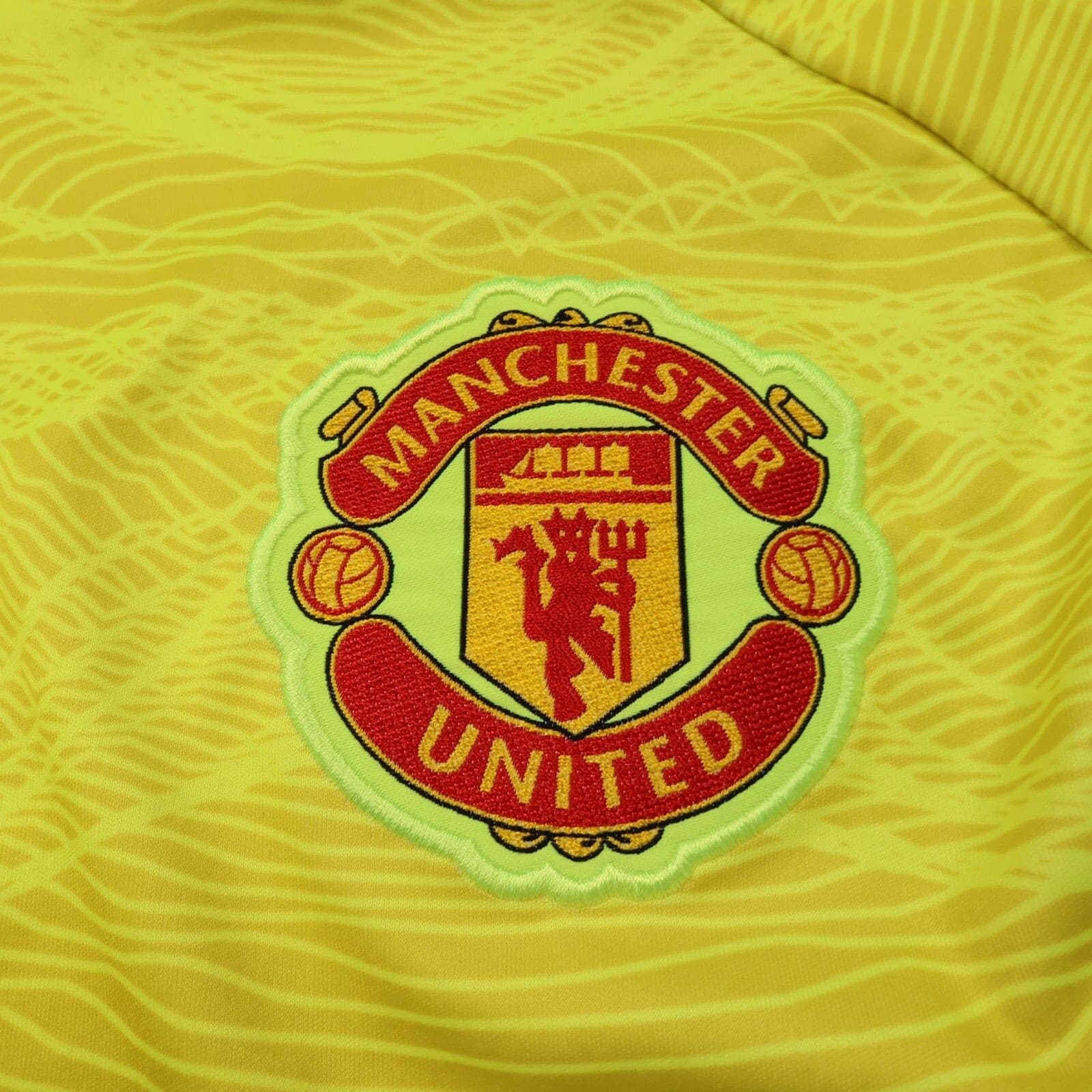Manchester United Shirt Medium Yellow Goalkeeper Kit 2021 2022 Adidas Jersey photo 5