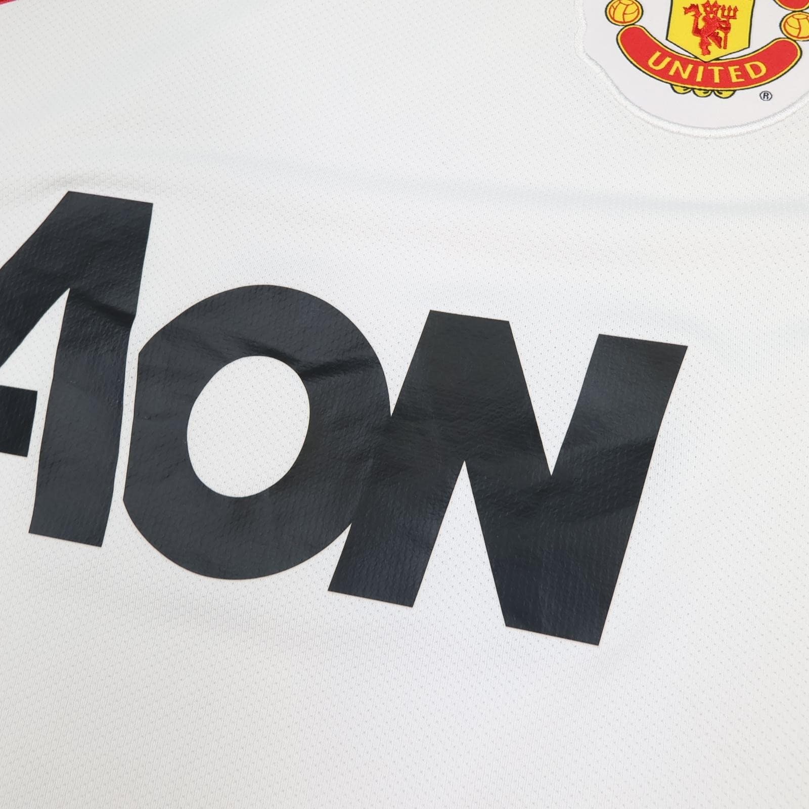 Manchester United Shirt Mens 2XL White Away 2010 2012 Nike Soccer Jersey photo 5