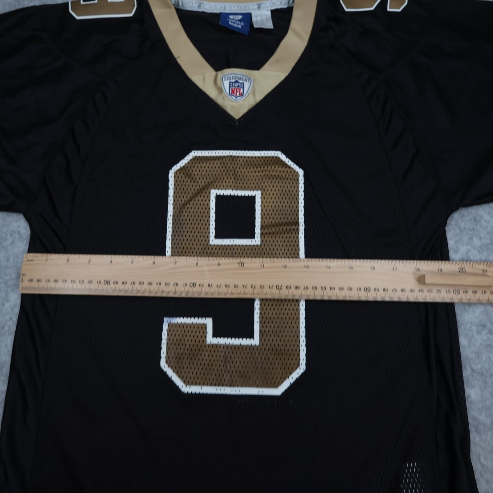 New Orleans Saints Jersey Small Black Shirt Reebok NFL Drew Brees 9 photo 8