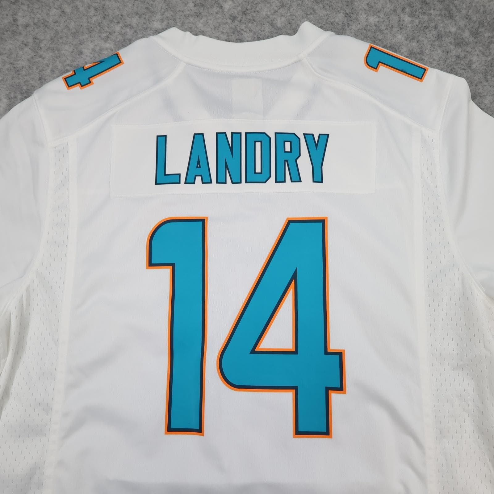 Miami Dolphins Shirt Mens Large White NFL American Football Nike Landry 14 photo 15