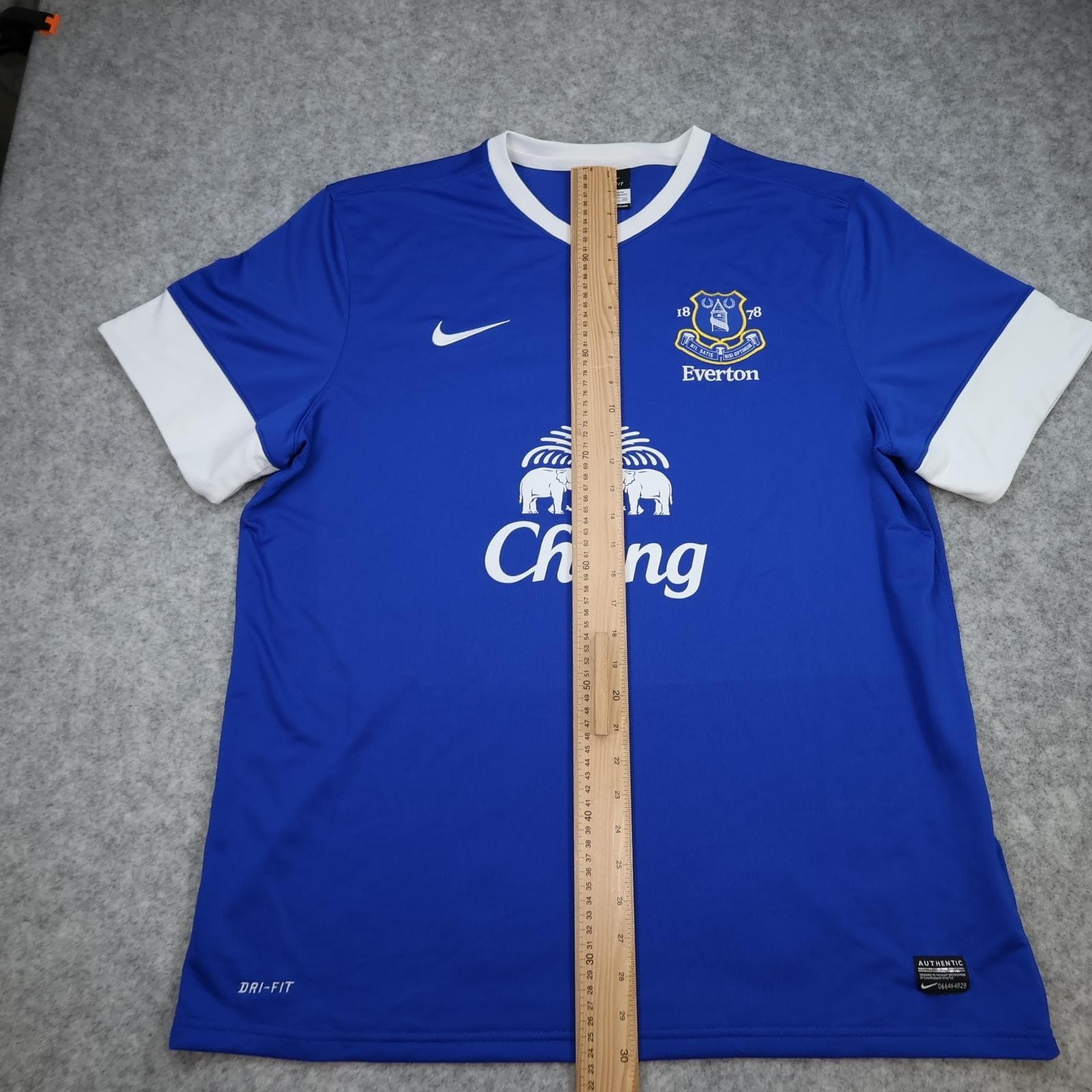 Everton Shirt Mens 2XL Blue Home 2012 2013 EPL Football Nike Chang Pienaar 22 photo 13