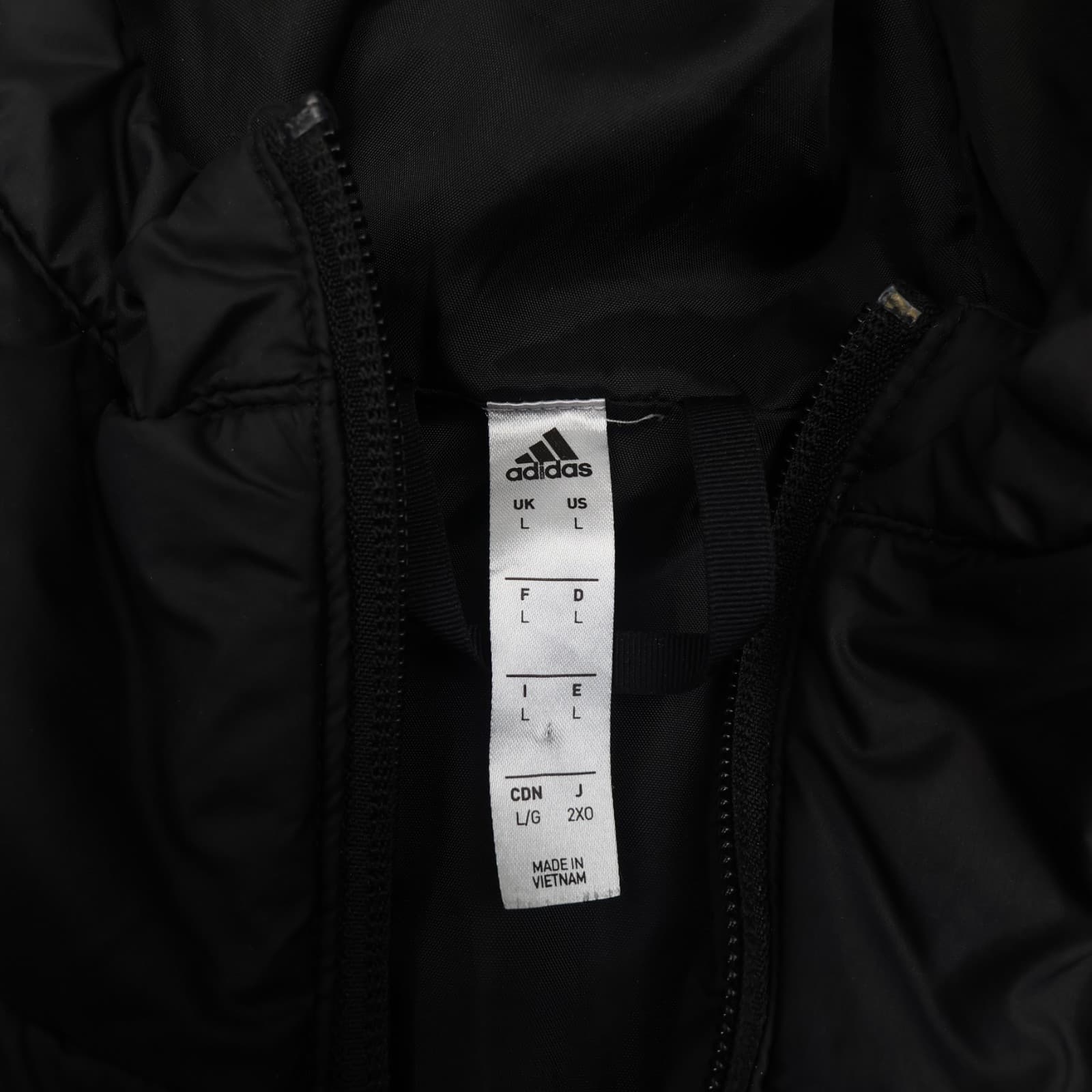 Arsenal Jacket Large Black Winter Adidas Padded Long Bench Coat 2020 2021 photo 11