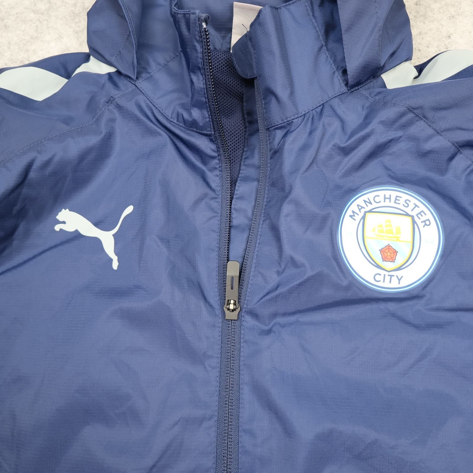 Manchester City Jacket Medium Navy Training Rain Nike Mens Football 2022 photo 3