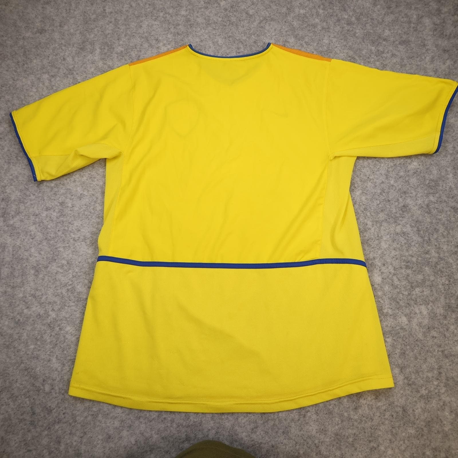 Vintage Leeds United Shirt Mens Medium Yellow Away 2000 2002 Nike Strongbow photo 2