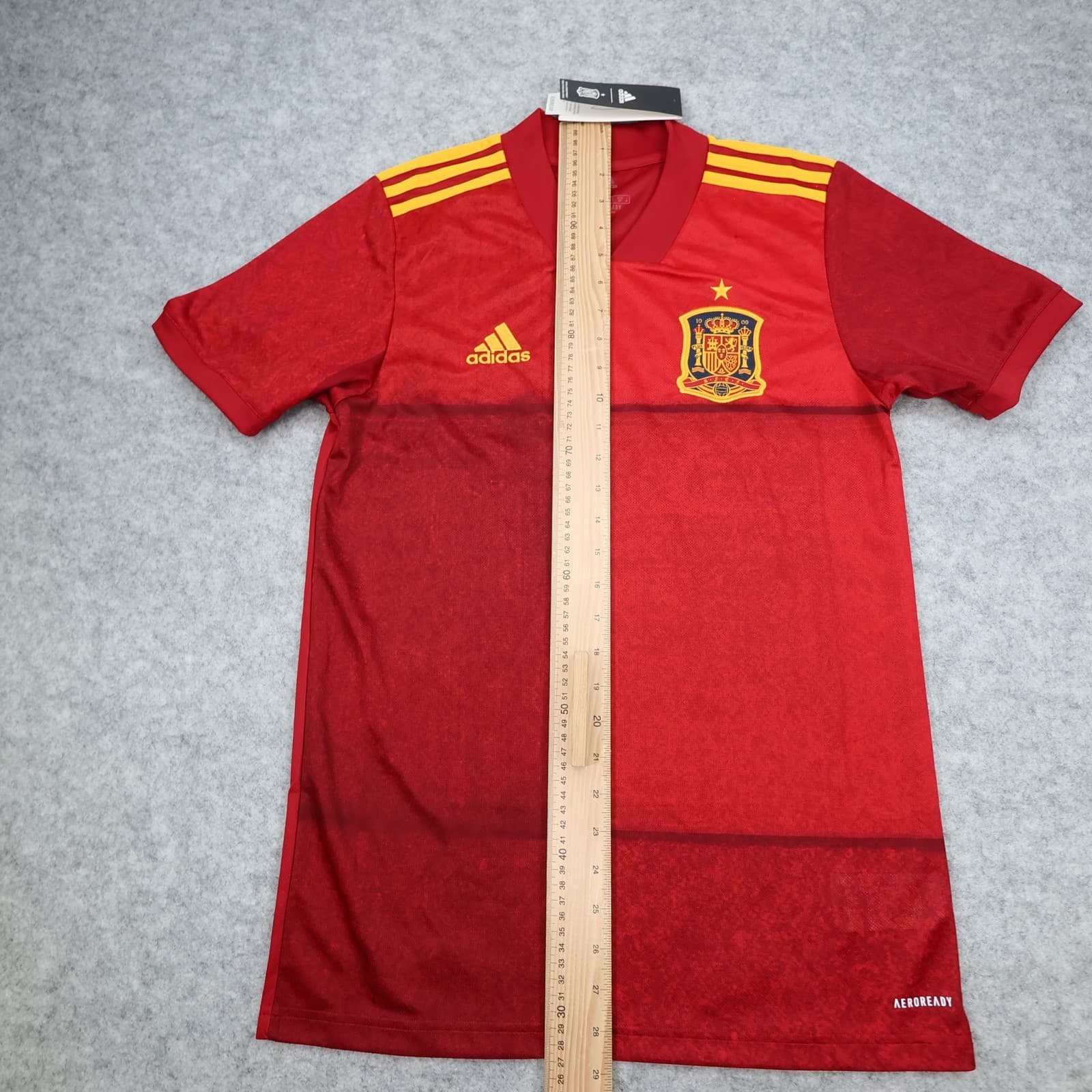 Spain Football Shirt Small Red Home Kit 2020 2021 España Soccer Jersey photo 13