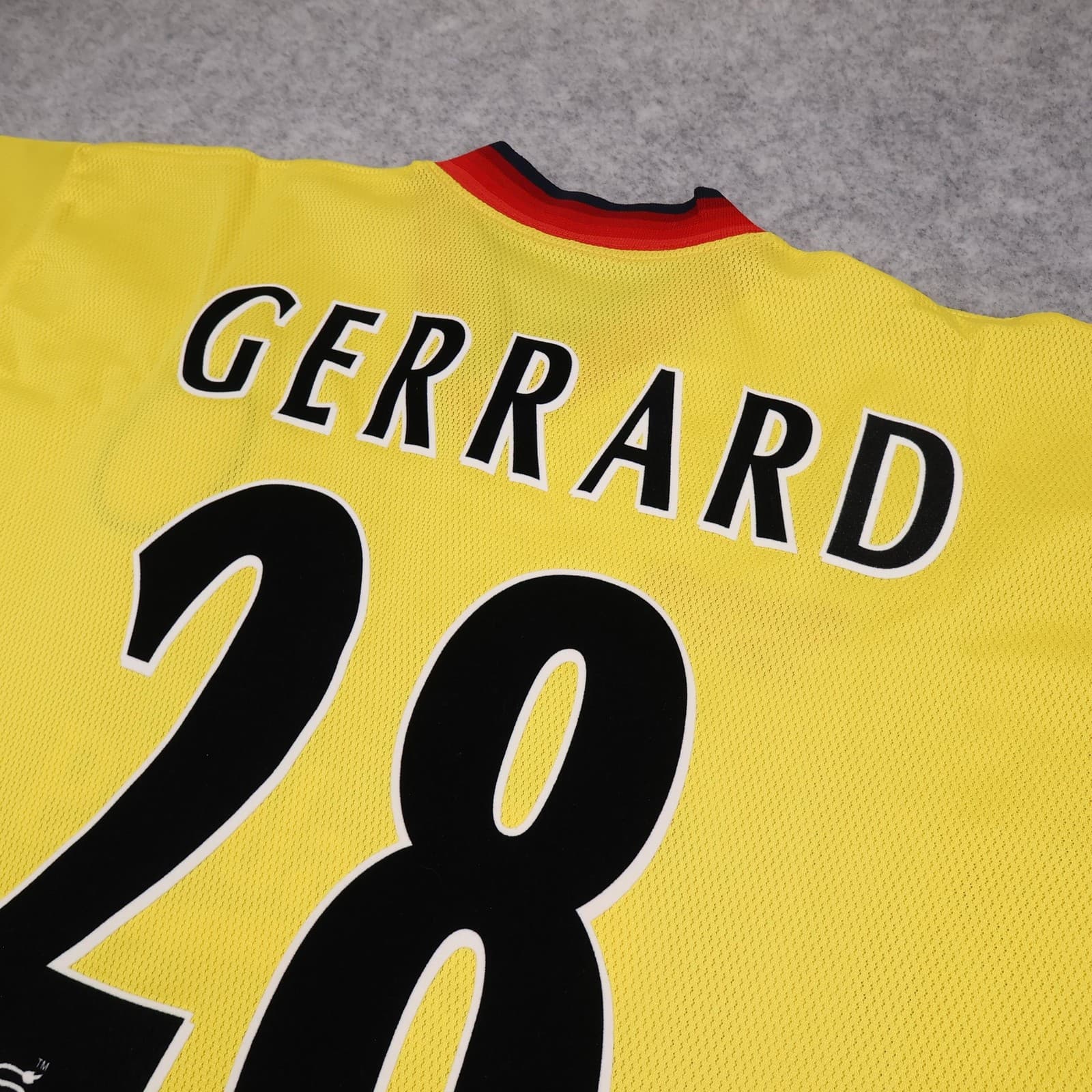 Vintage Liverpool Away Shirt Mens Large 1997 1999 Yellow Reebok Gerrard Jersey photo 8