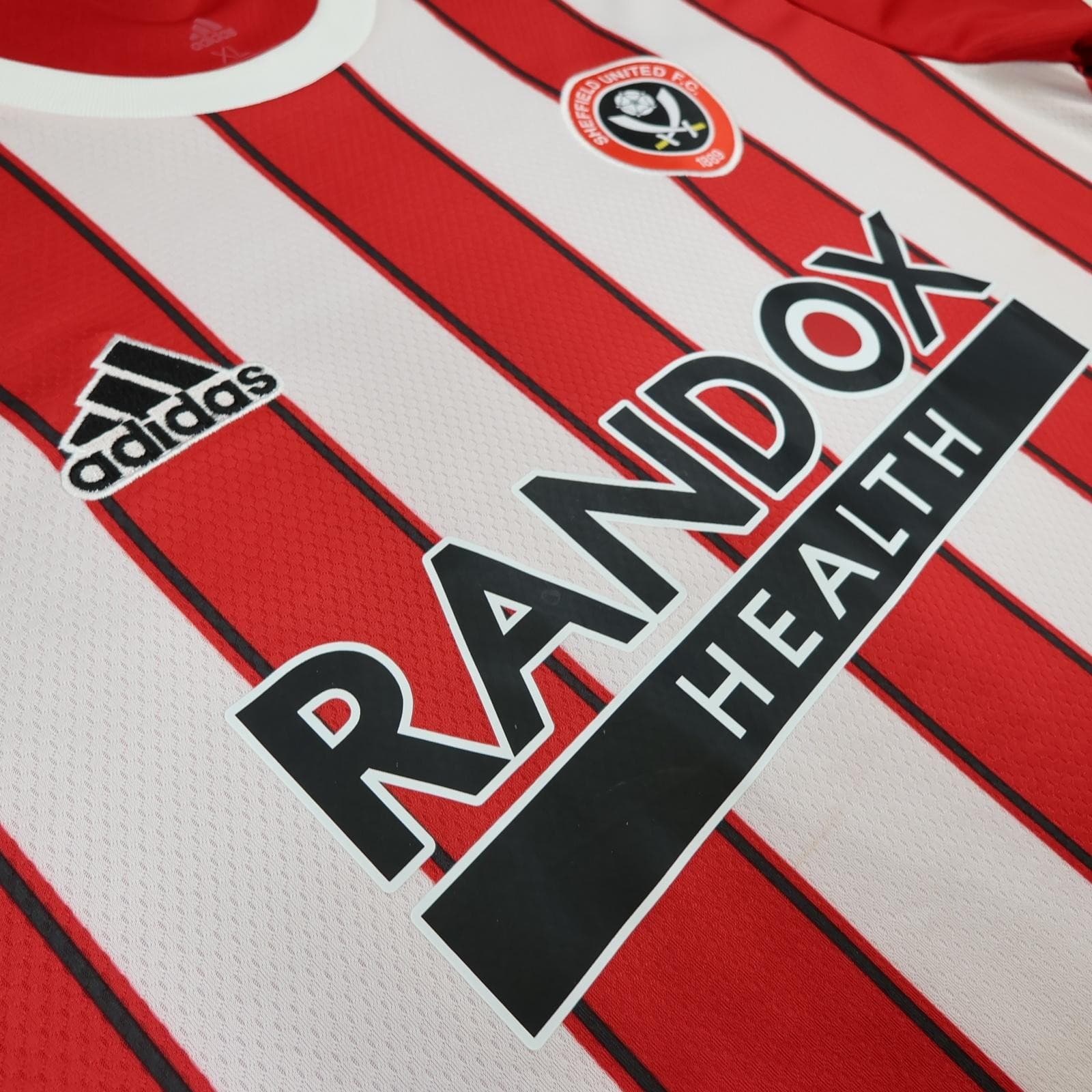 Sheffield United Shirt Mens XL Red Home 2021 2022 EFL Football Adidas Randox photo 6
