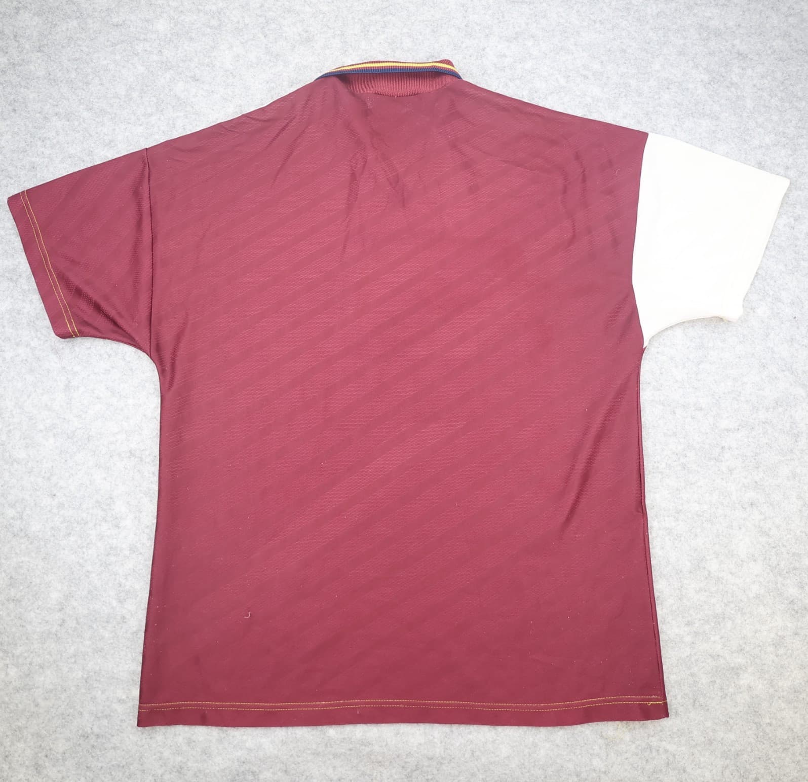 Vintage Manchester City Shirt Large Burgundy Away Kit 1996 1997 Umbro Jersey photo 2