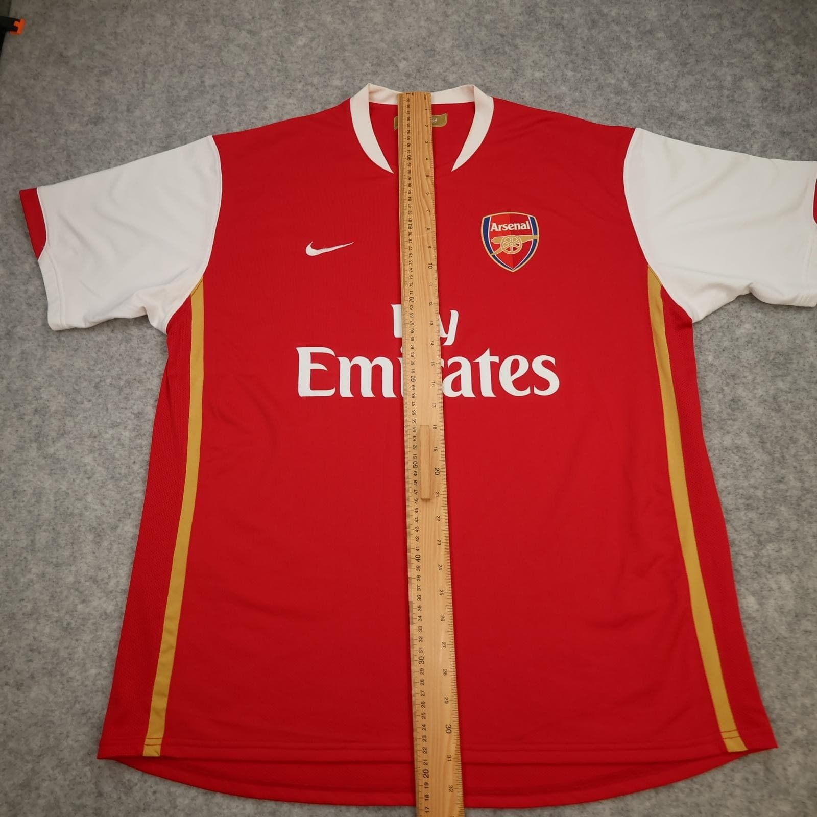 Arsenal Shirt Mens 2XL Red Home 2006 2008 EPL Football Nike Fly Emirates Jersey photo 13