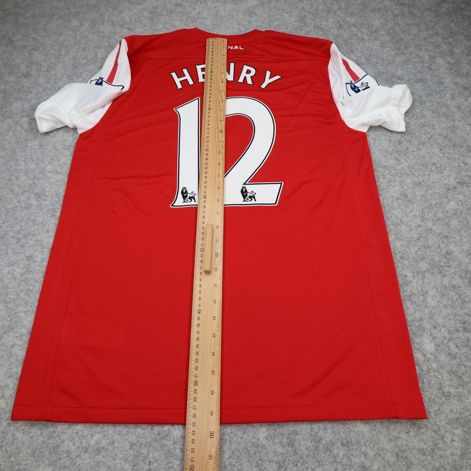 Arsenal Shirt Mens Large Red Home 2011 2012 Football Nike Henry 12 Soccer Jersey photo 14