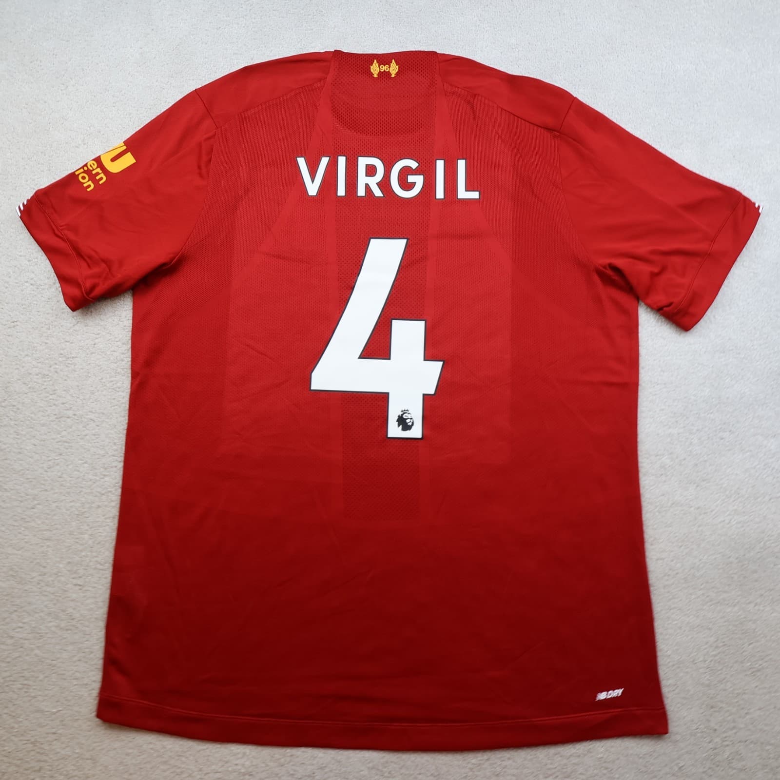 Liverpool Shirt Large Red Home Kit 2019 2020 New Balance Jersey van Dijk 4