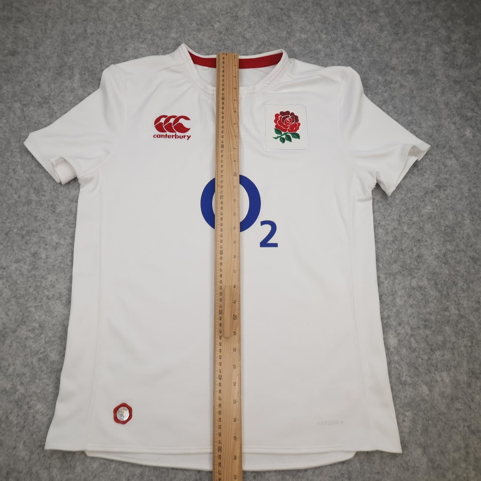 England Rugby Shirt Mens Large White Rugby Union Canterbury O2 Vapodri+ Jersey photo 13