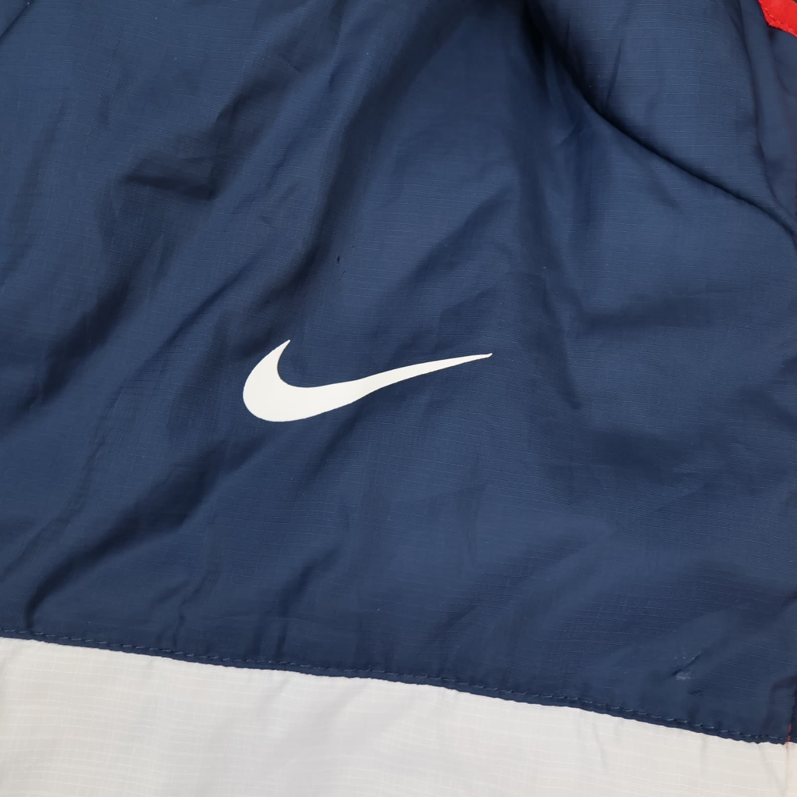 Arsenal Jacket Medium Navy White Red Winter Nike Padded Coat Reversible Puffer photo 5
