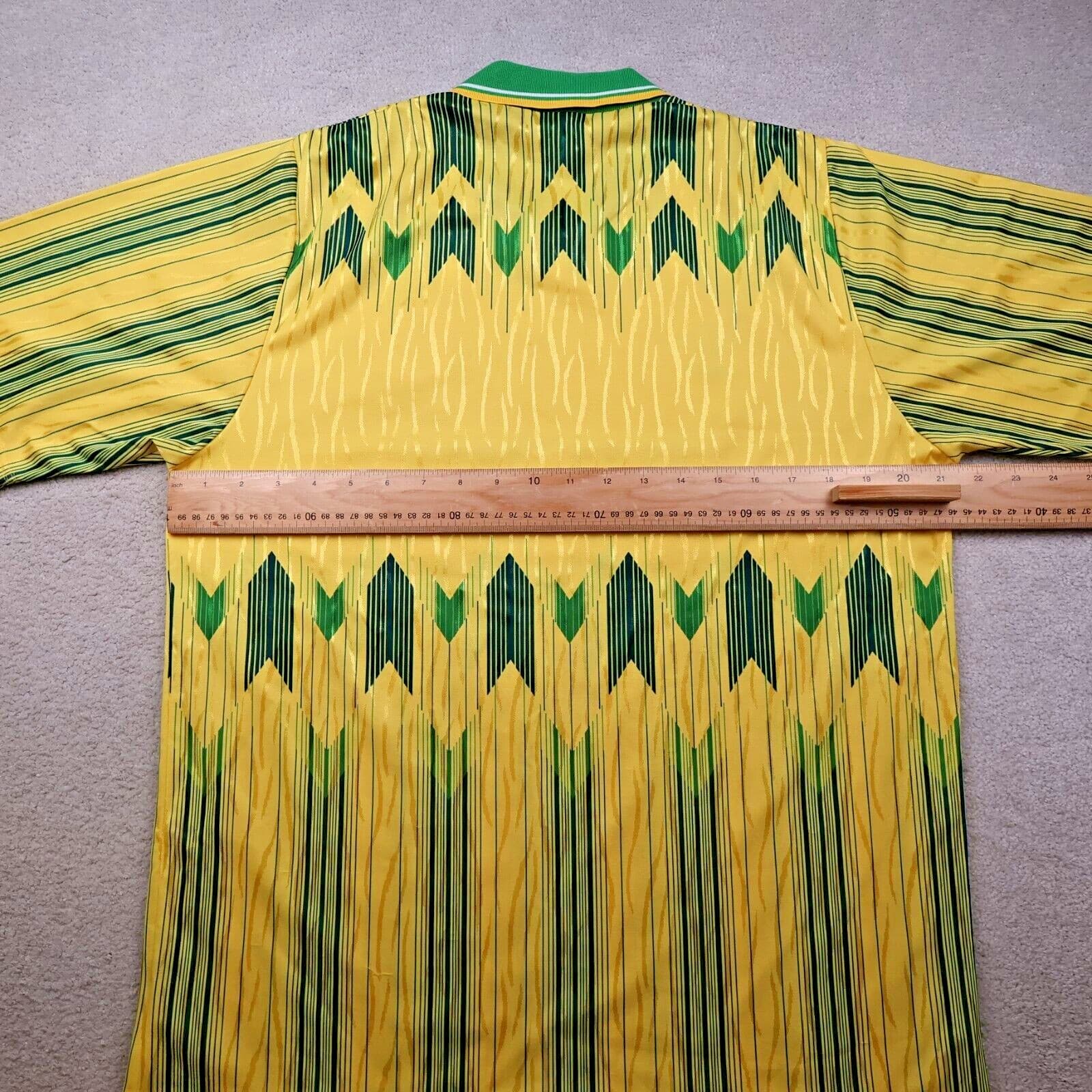 Vintage Celtic Football Shirt Large Yellow Home Kit 1989 1990 Umbro Jersey 38 40 photo 10