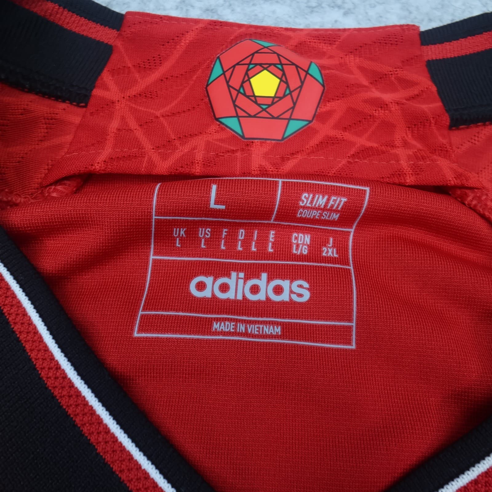 Manchester United Shirt Large Red Home Kit 2023 2024 Adidas Jersey Heat Ready photo 8