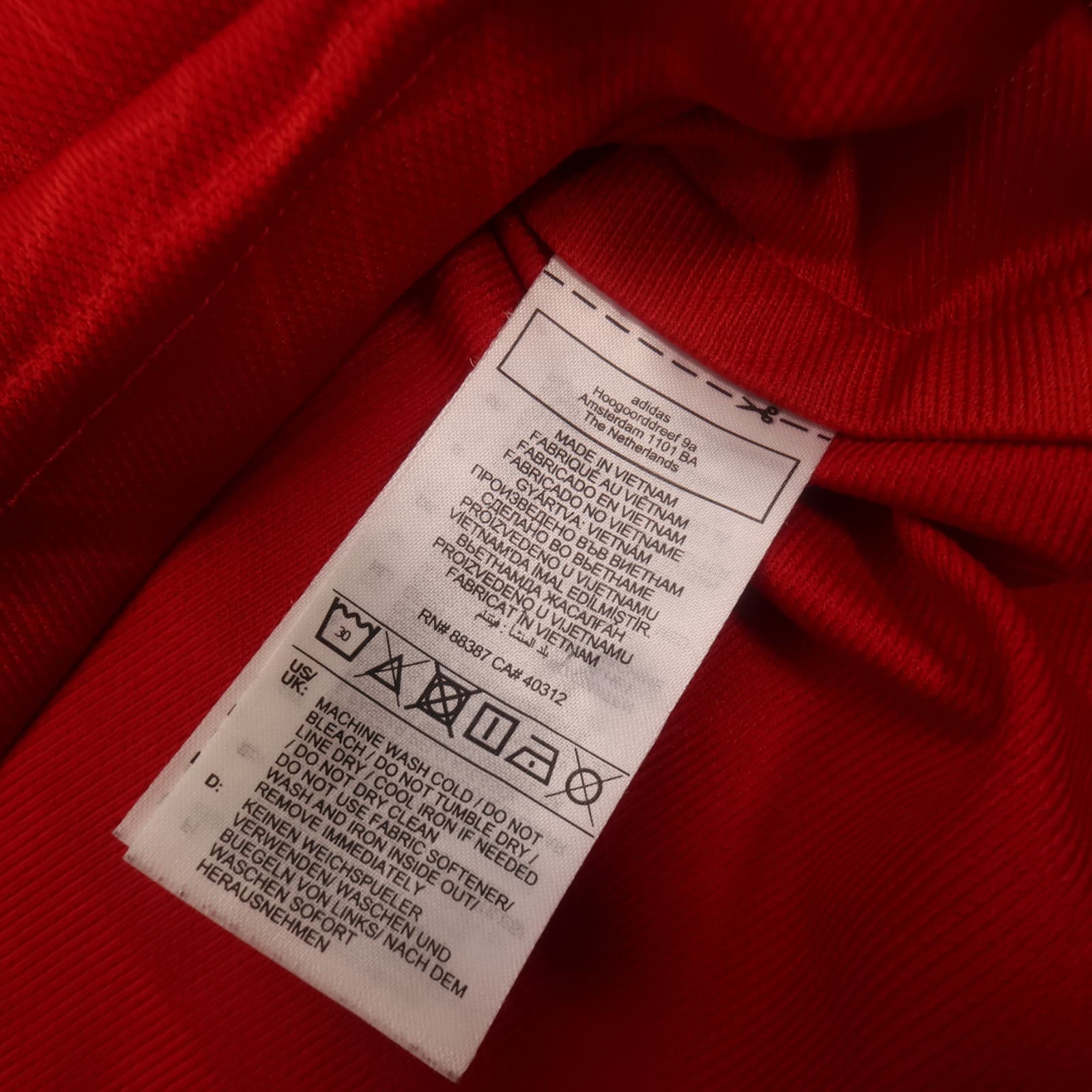 Manchester United Shirt 2XL Red Home Kit 2023 2024 Adidas Jersey Slim Fit XXL photo 8