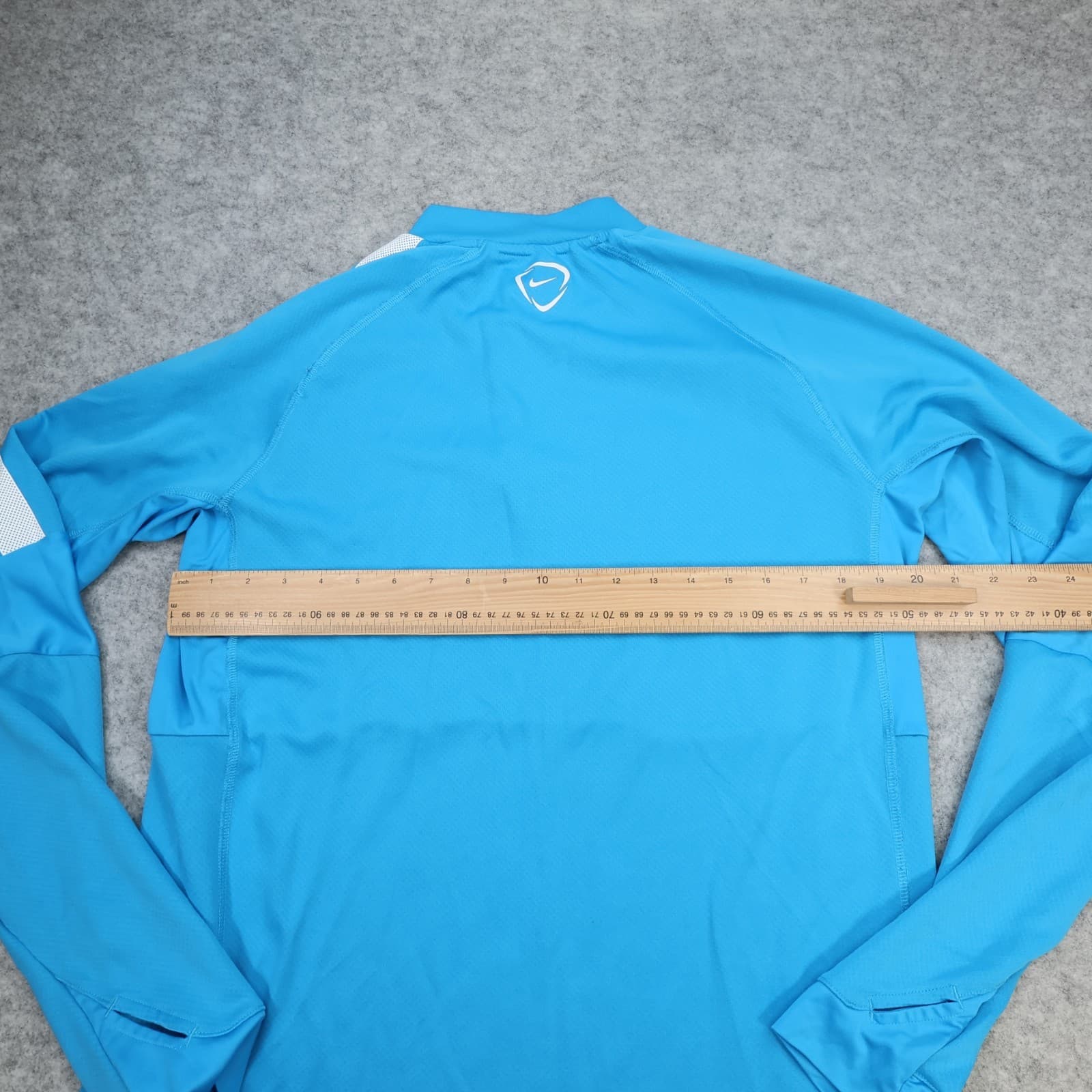 Manchester City Tracksuit Top Large Blue 2014 2015 1/4 Zip Nike Jacket MCFC photo 8